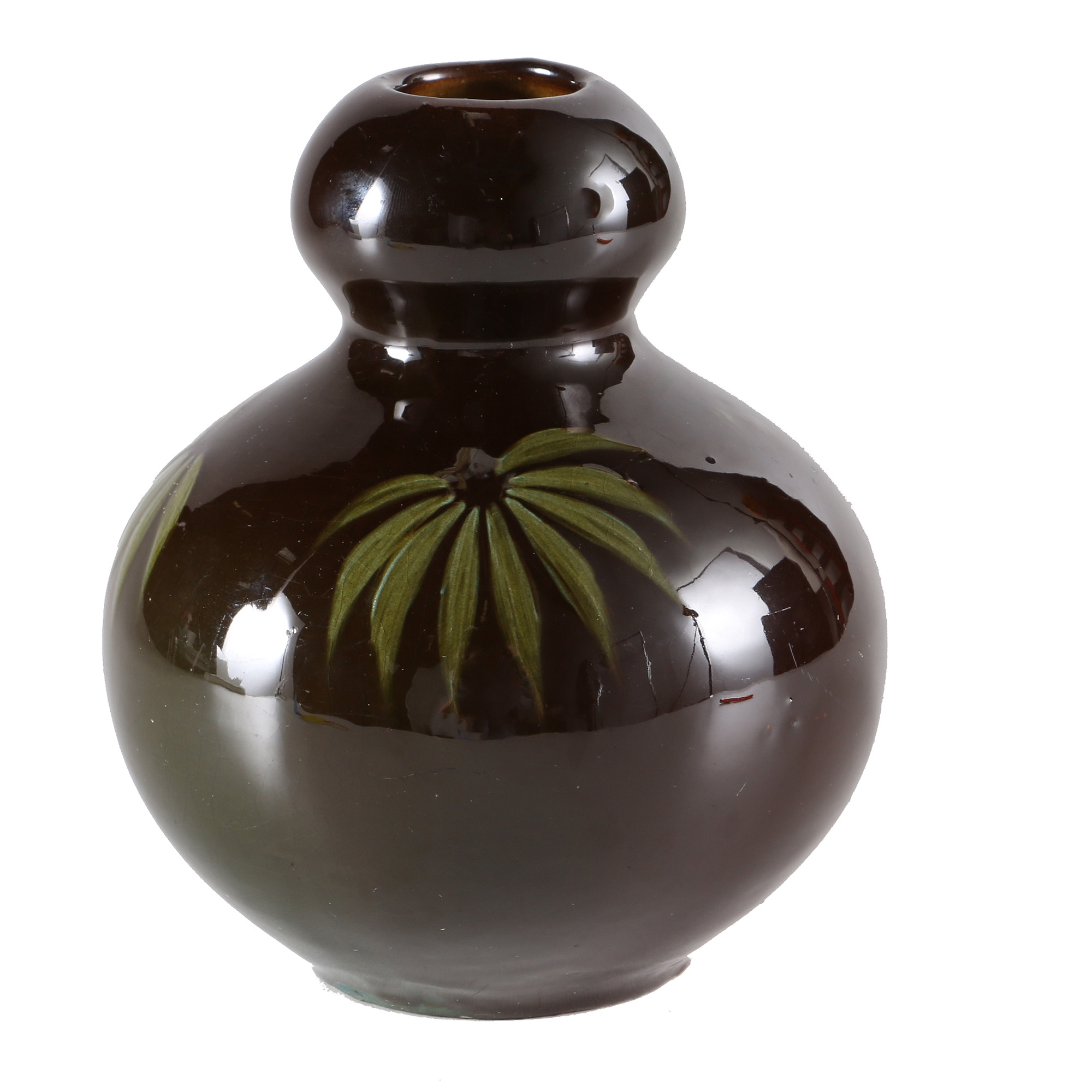 Circa 1917 Nelson McCoy Cambridge Bulb-Shaped Pottery Vase