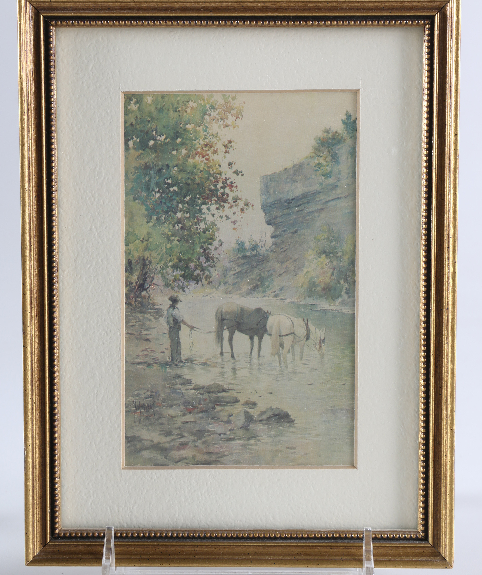 Offset Lithographs After Paul Sawyier "View of Wapping Street" and "Pinnacle Rock On The Elkhorn"