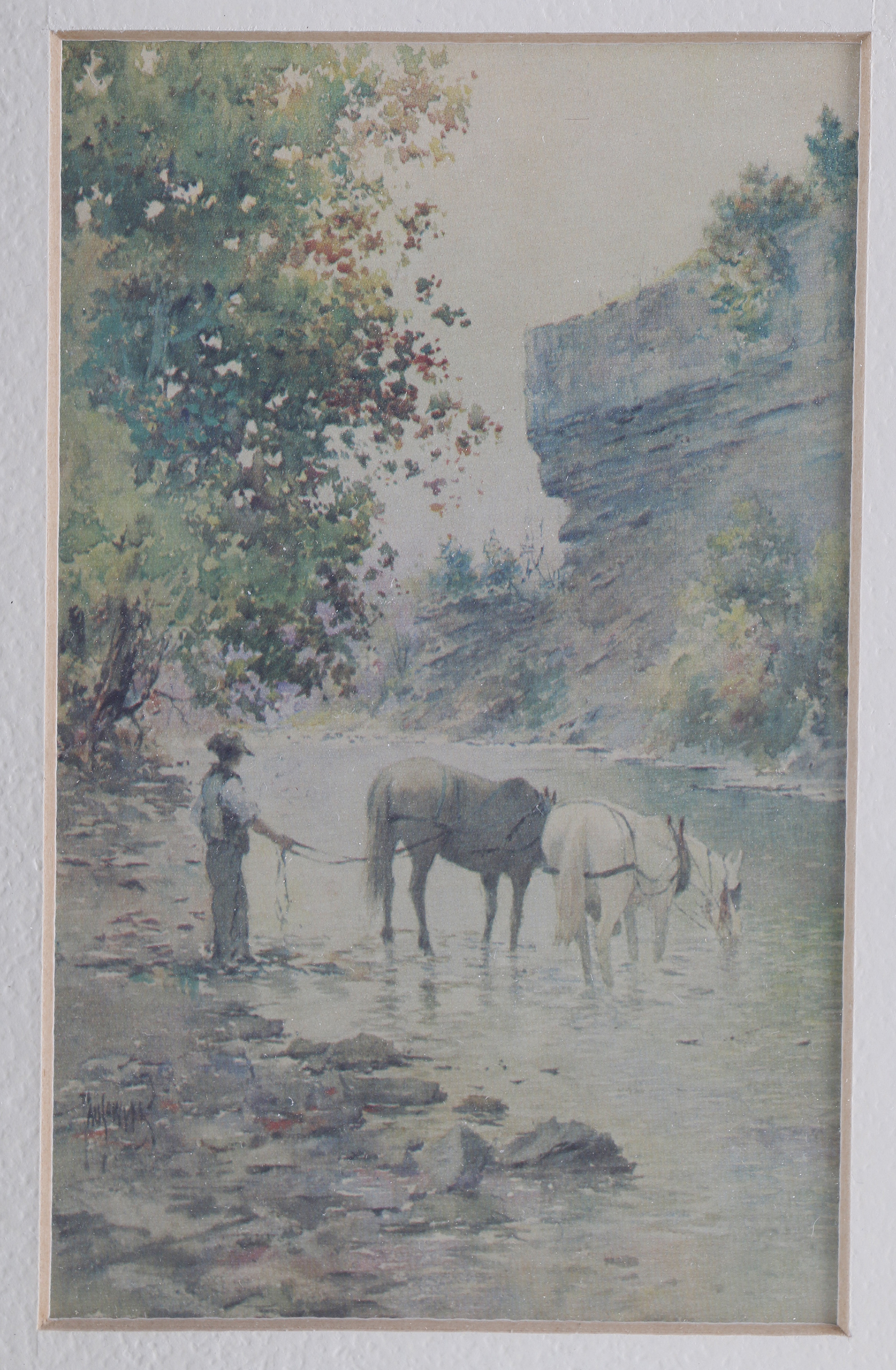 Offset Lithographs After Paul Sawyier "View of Wapping Street" and "Pinnacle Rock On The Elkhorn"