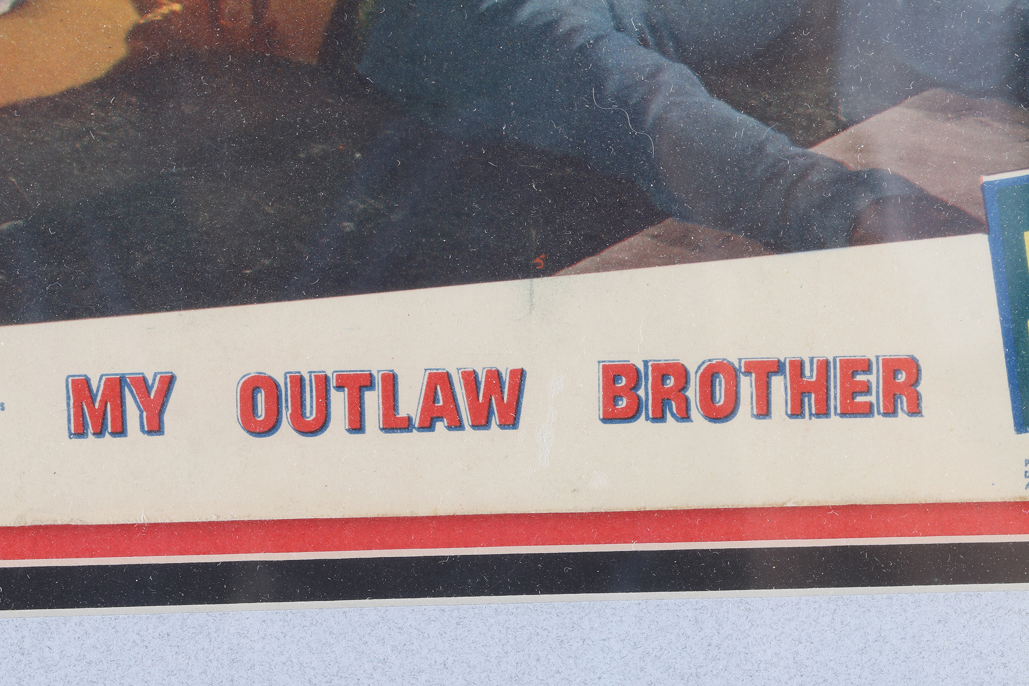 "My Outlaw Brother" Poster Autographed by Robert Stack