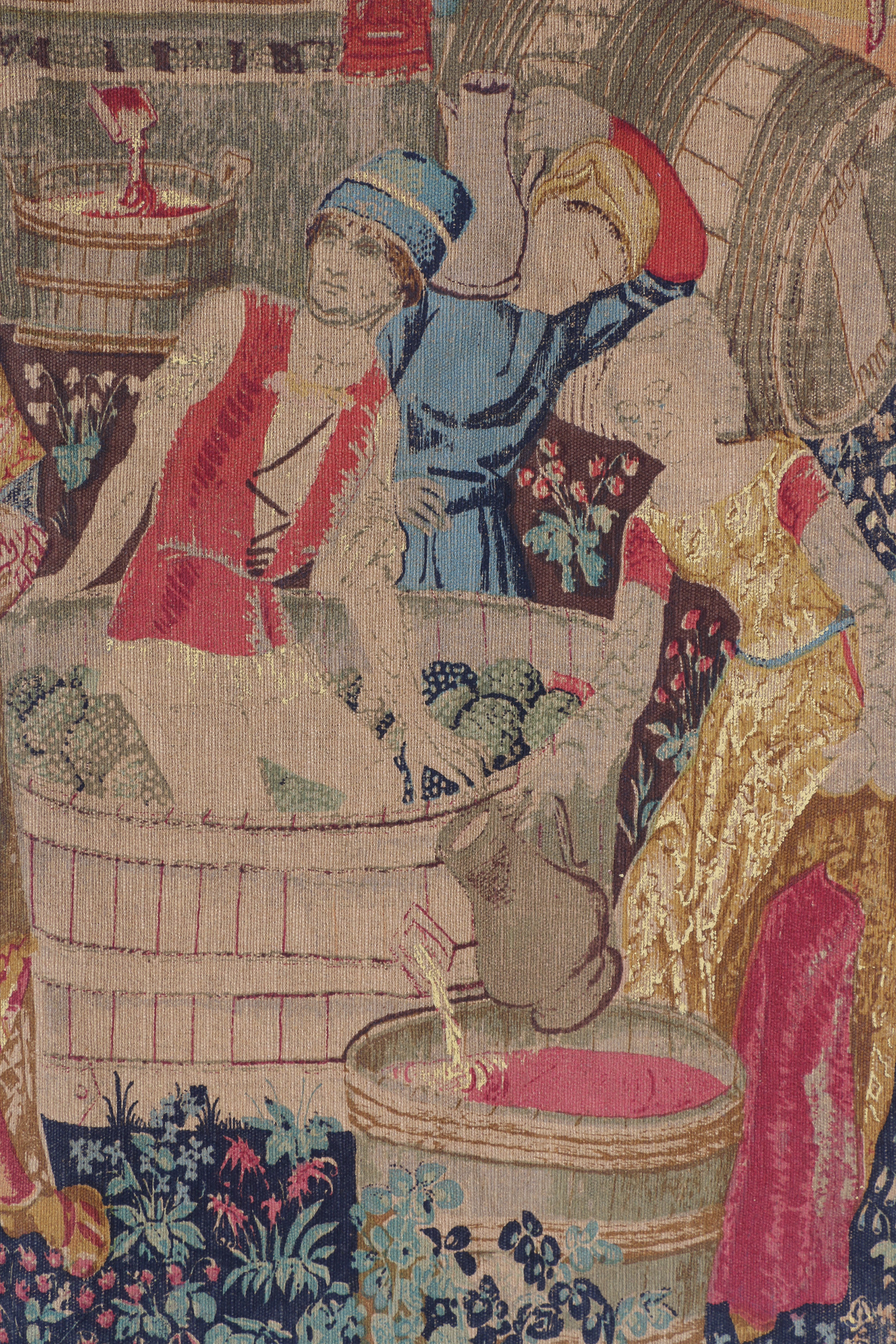 George Boitard Reproduction Tapestry After "Les Vendanges"