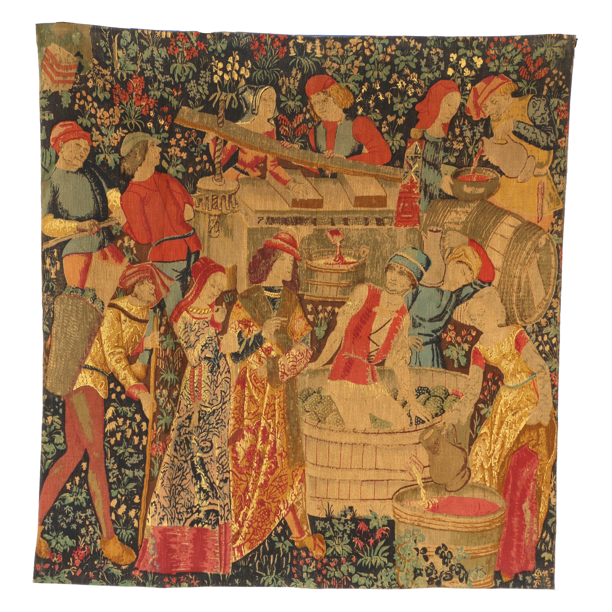 George Boitard Reproduction Tapestry After "Les Vendanges"