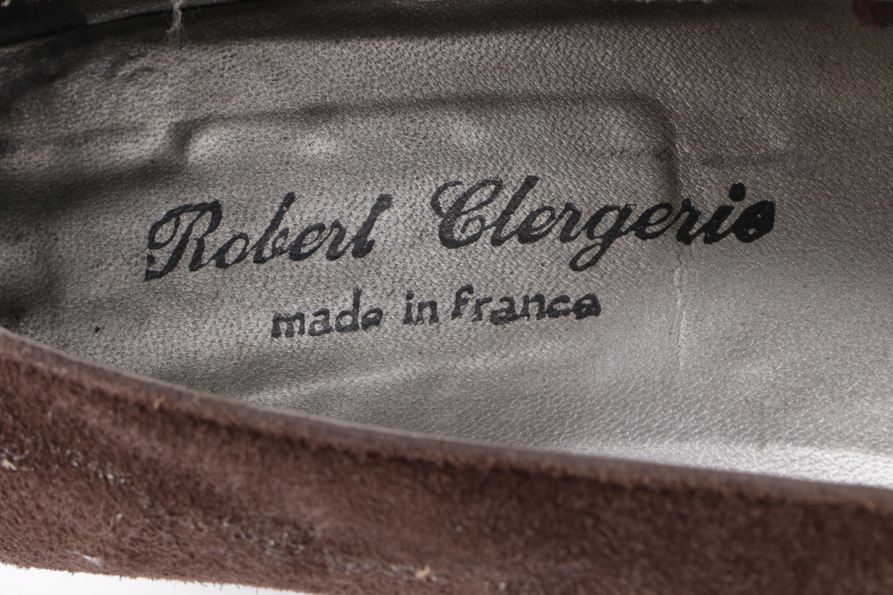 Robert Clergerie Suede Heeled Loafers
