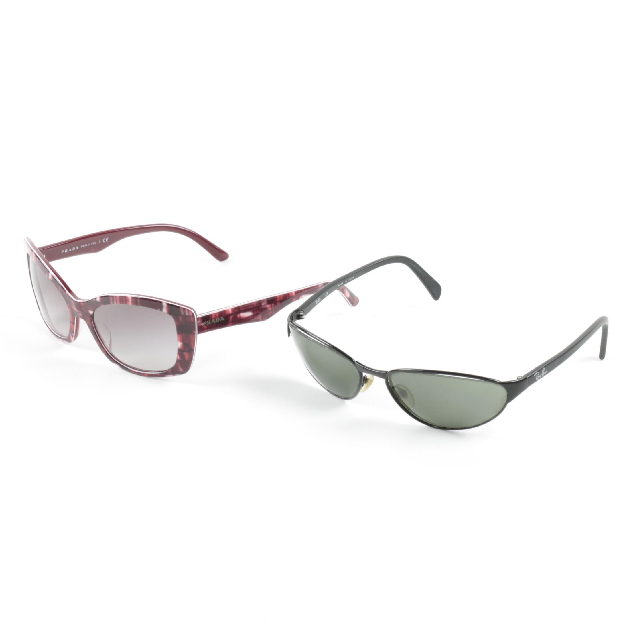 Sunglasses Including Prada and Ray-Ban