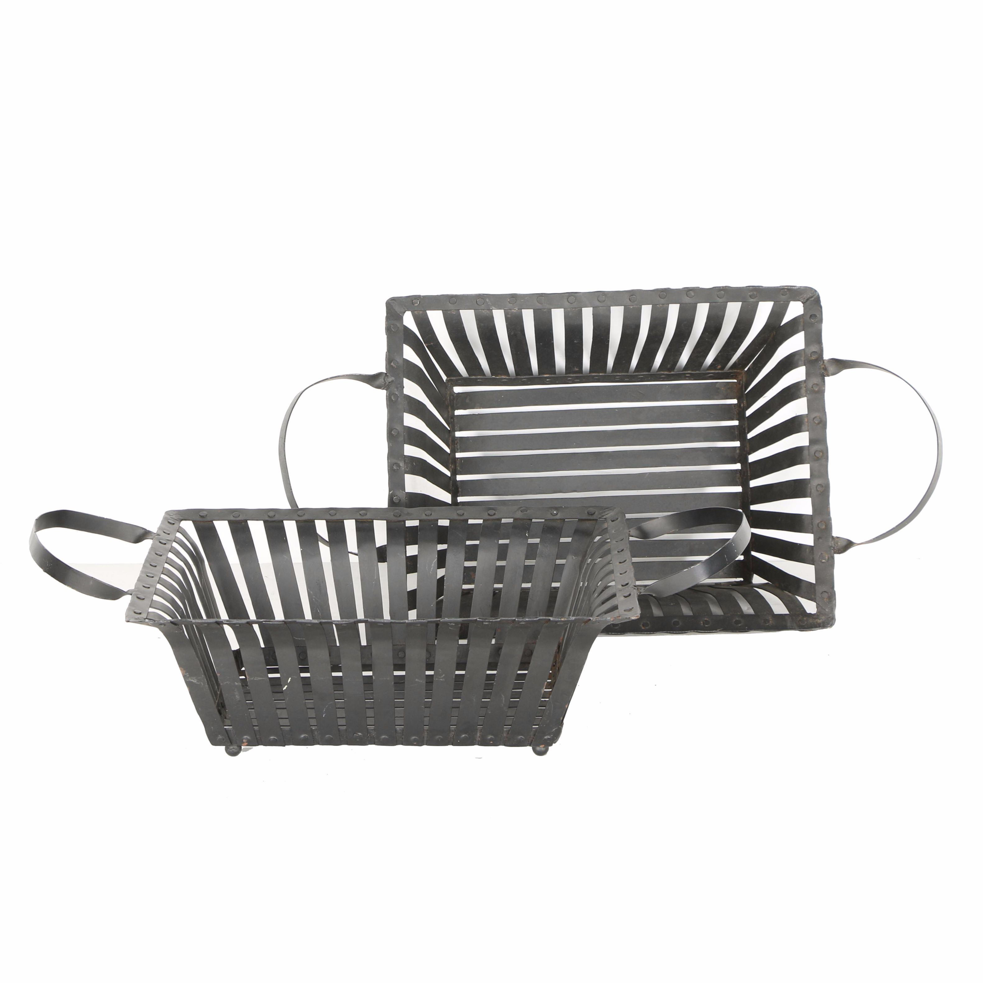 Black Metal Baskets