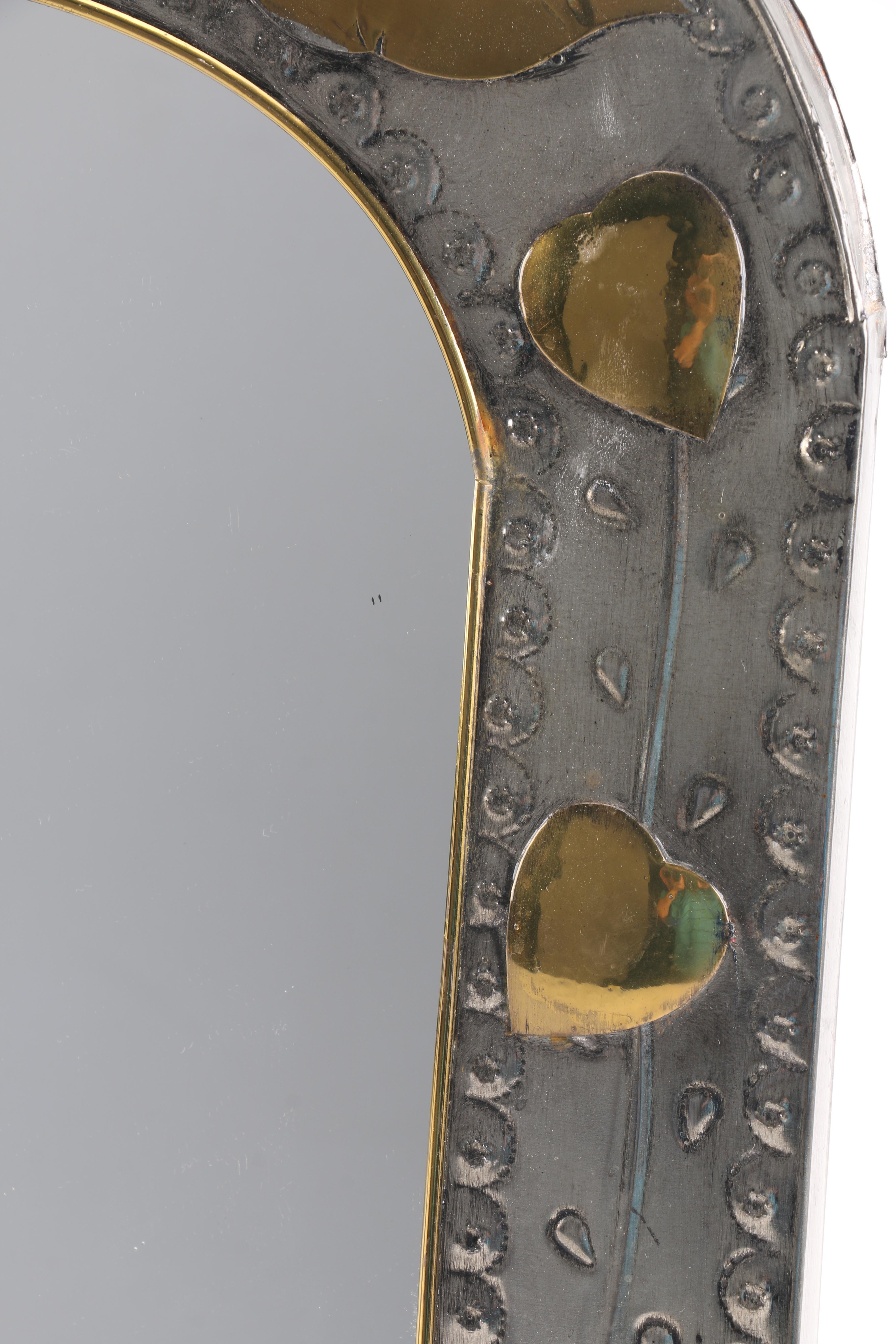 Arched Metal Wall Mirror