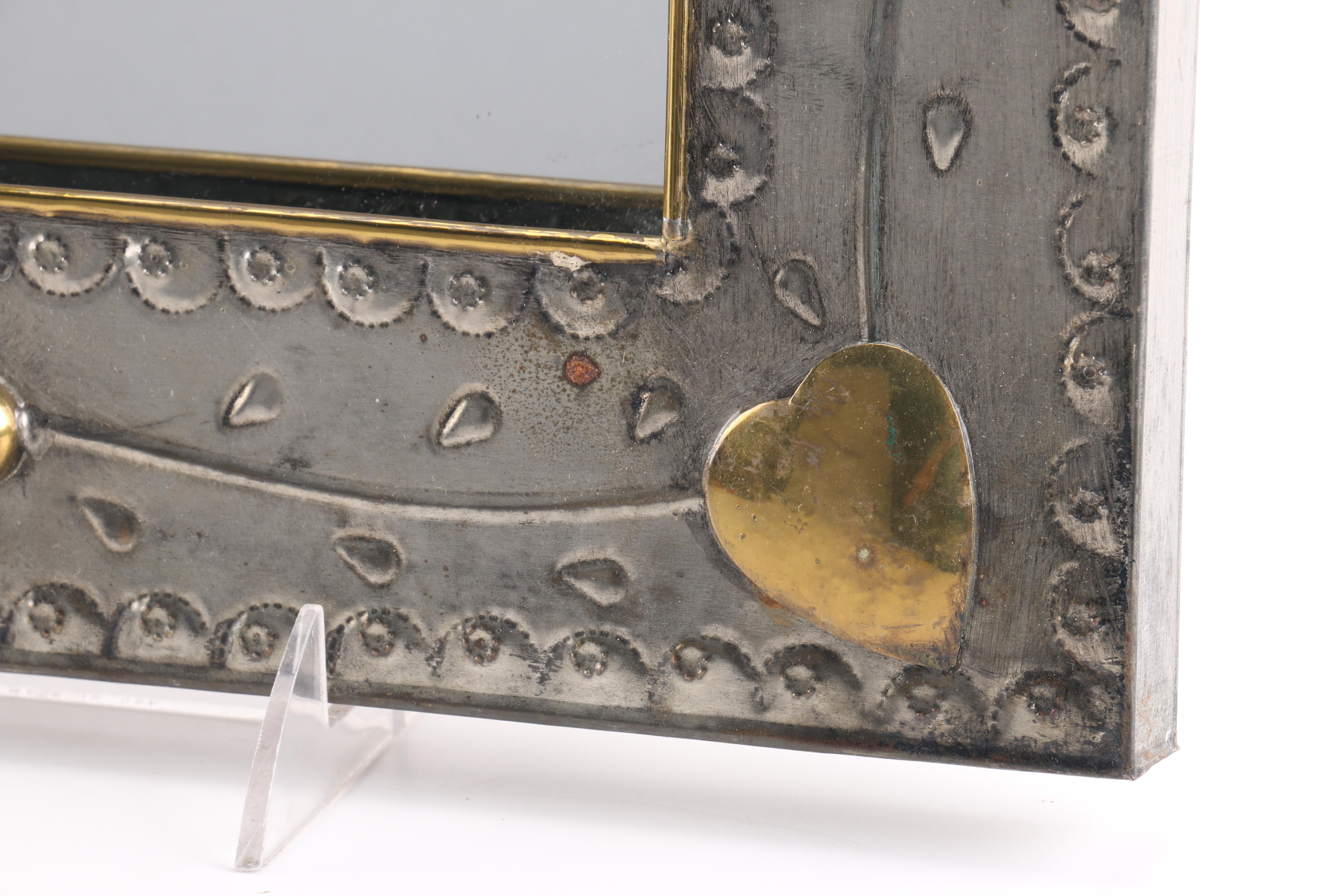 Arched Metal Wall Mirror