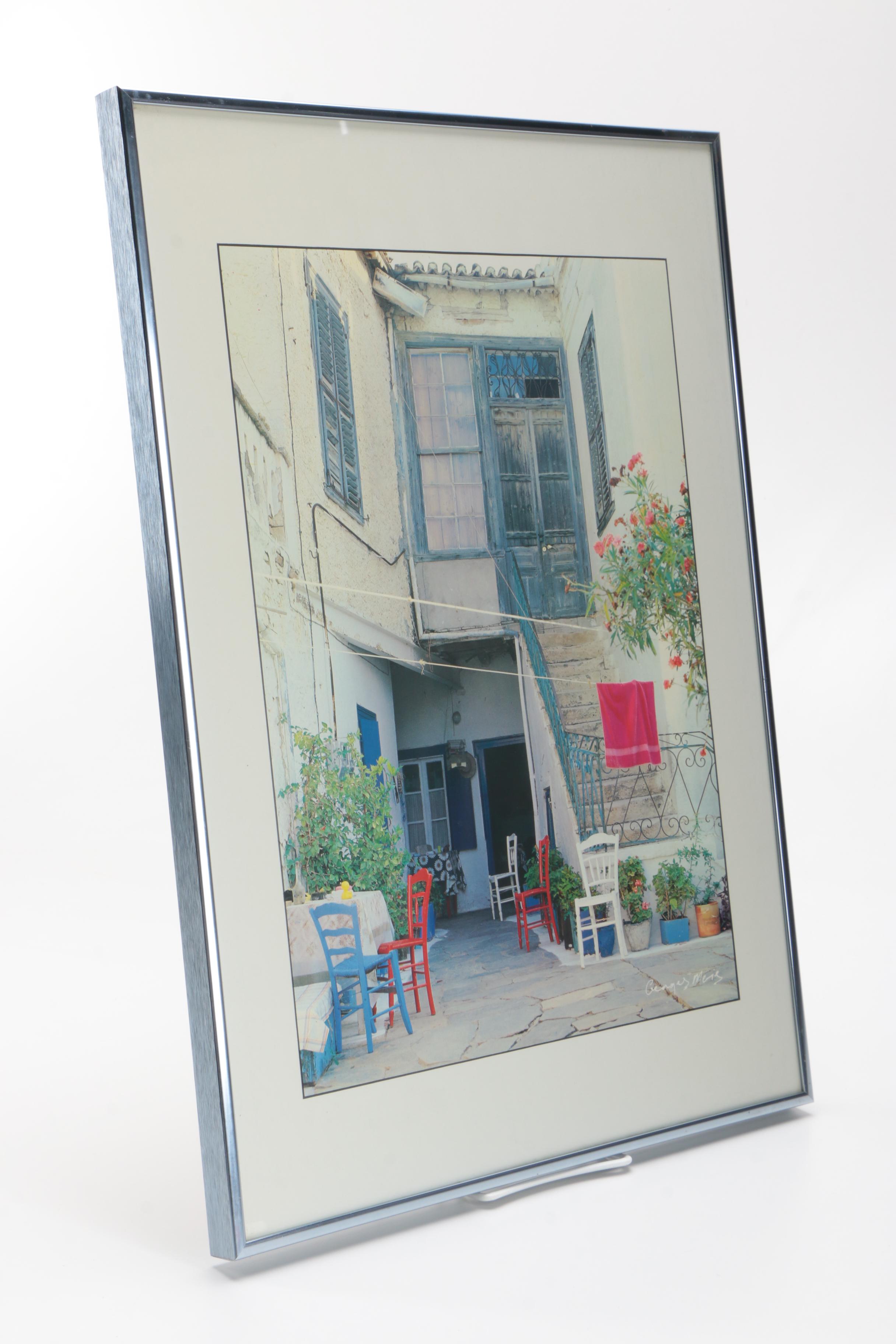 Offset Lithograph Photographs After Georges Meis of Grecian Scenes