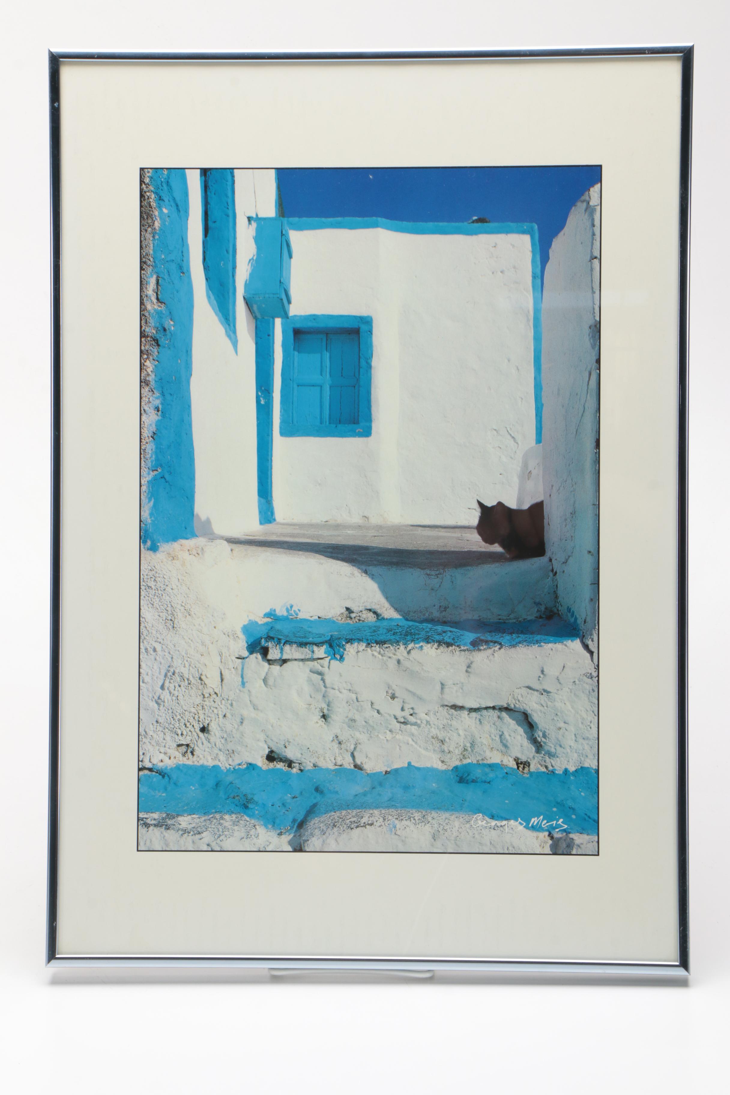 Offset Lithograph Photographs After Georges Meis of Grecian Scenes
