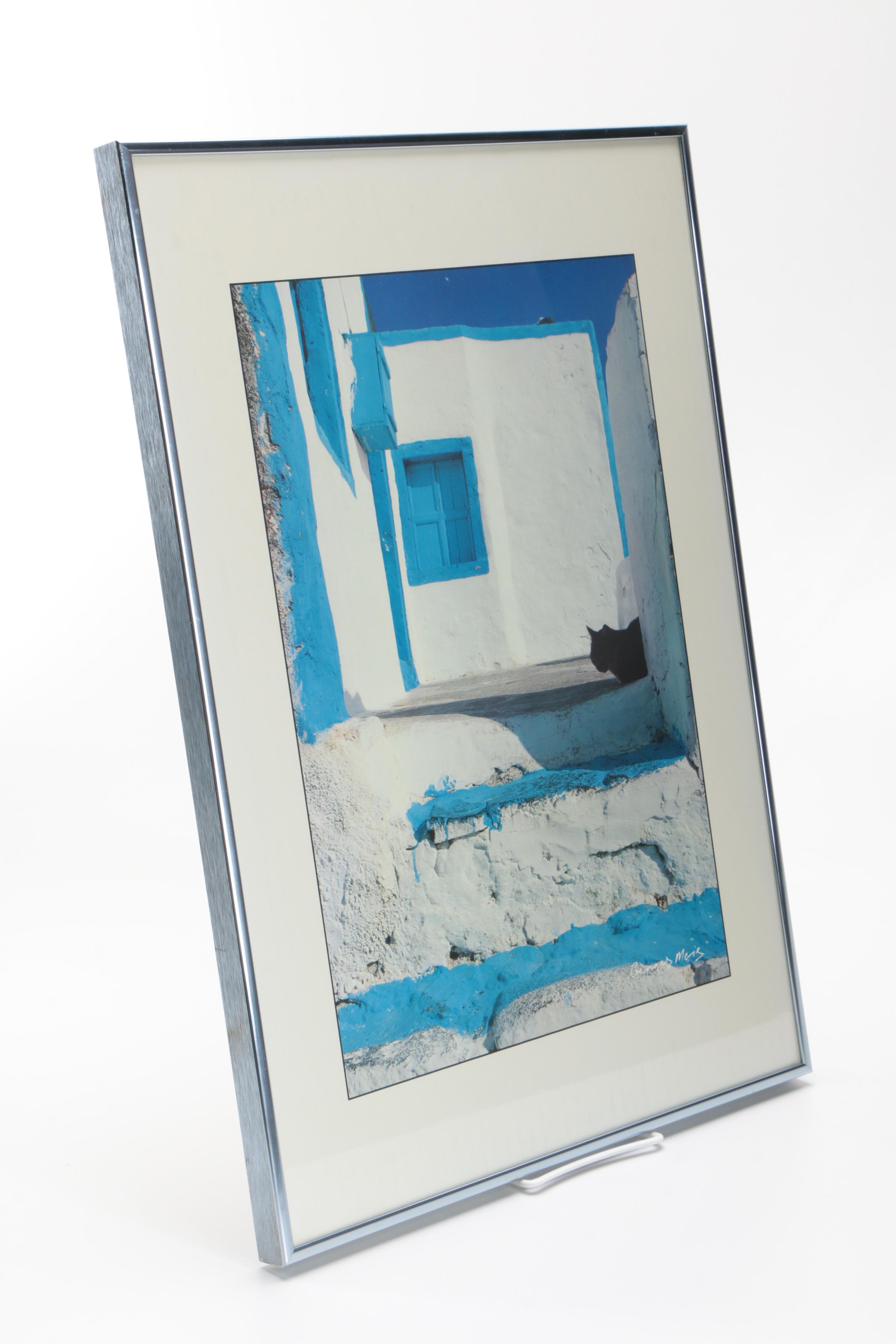 Offset Lithograph Photographs After Georges Meis of Grecian Scenes