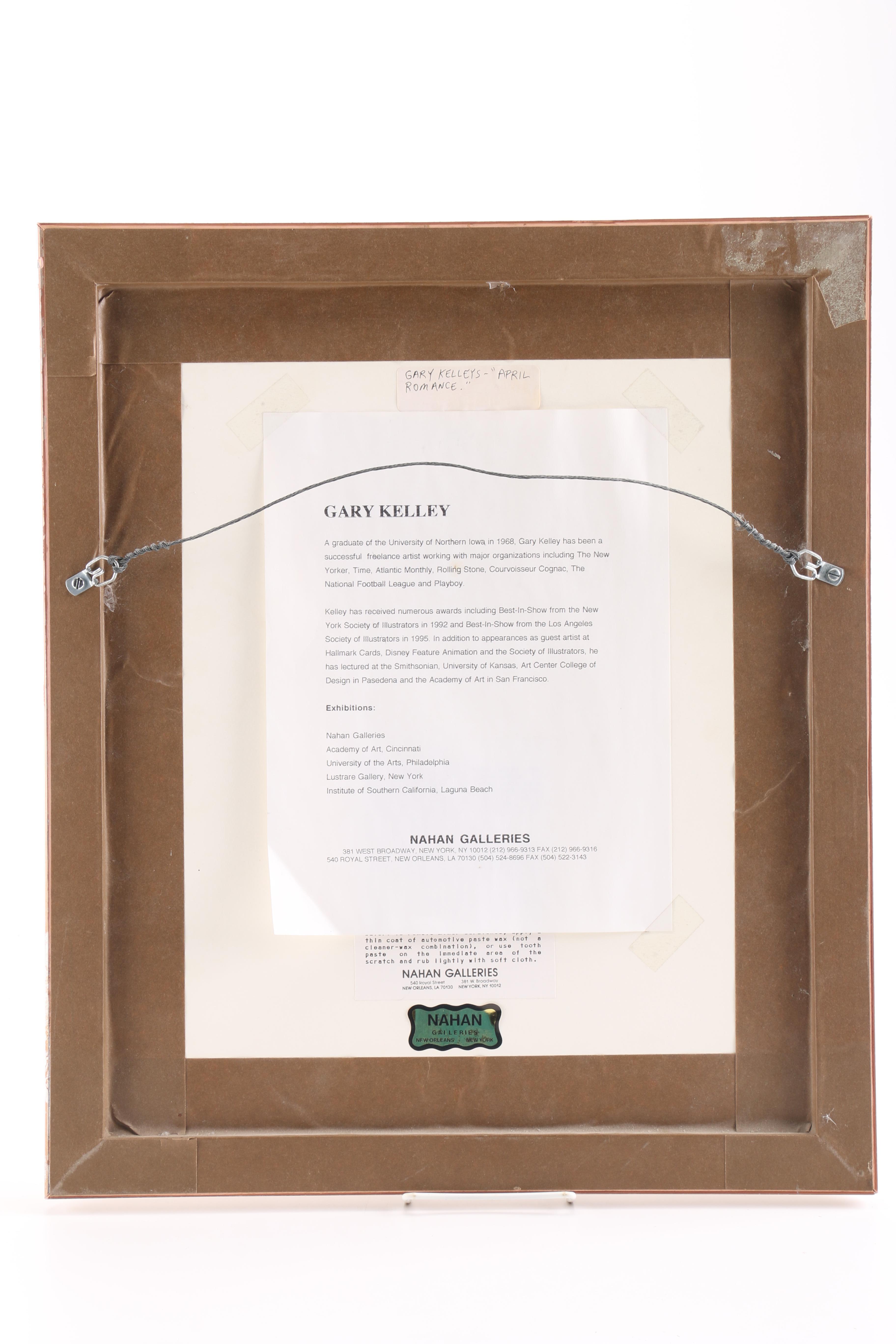 Gary Kelley Pastel Drawing "April Romance"