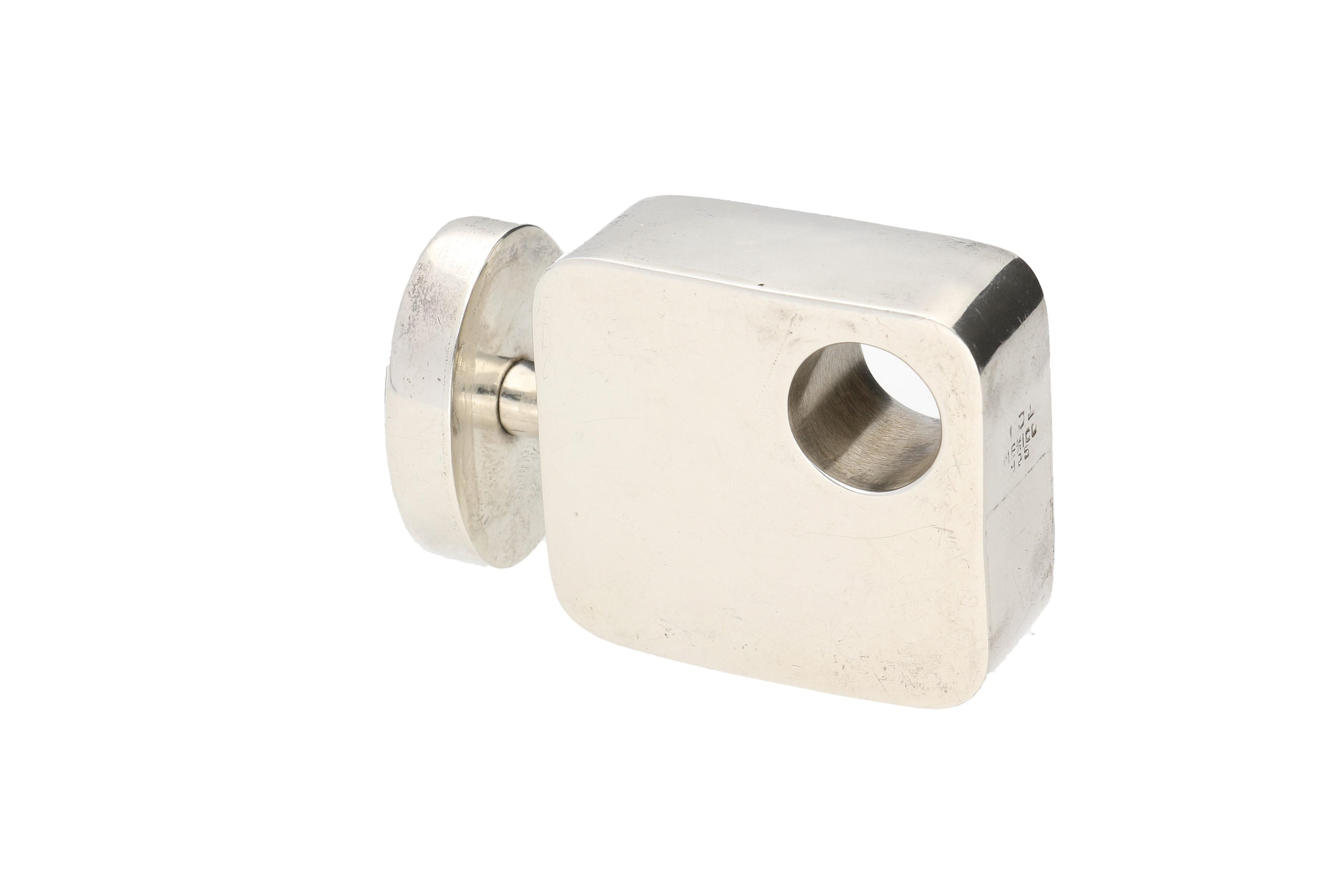 Mexican Sterling Perfume Bottle with Aventurine Accent