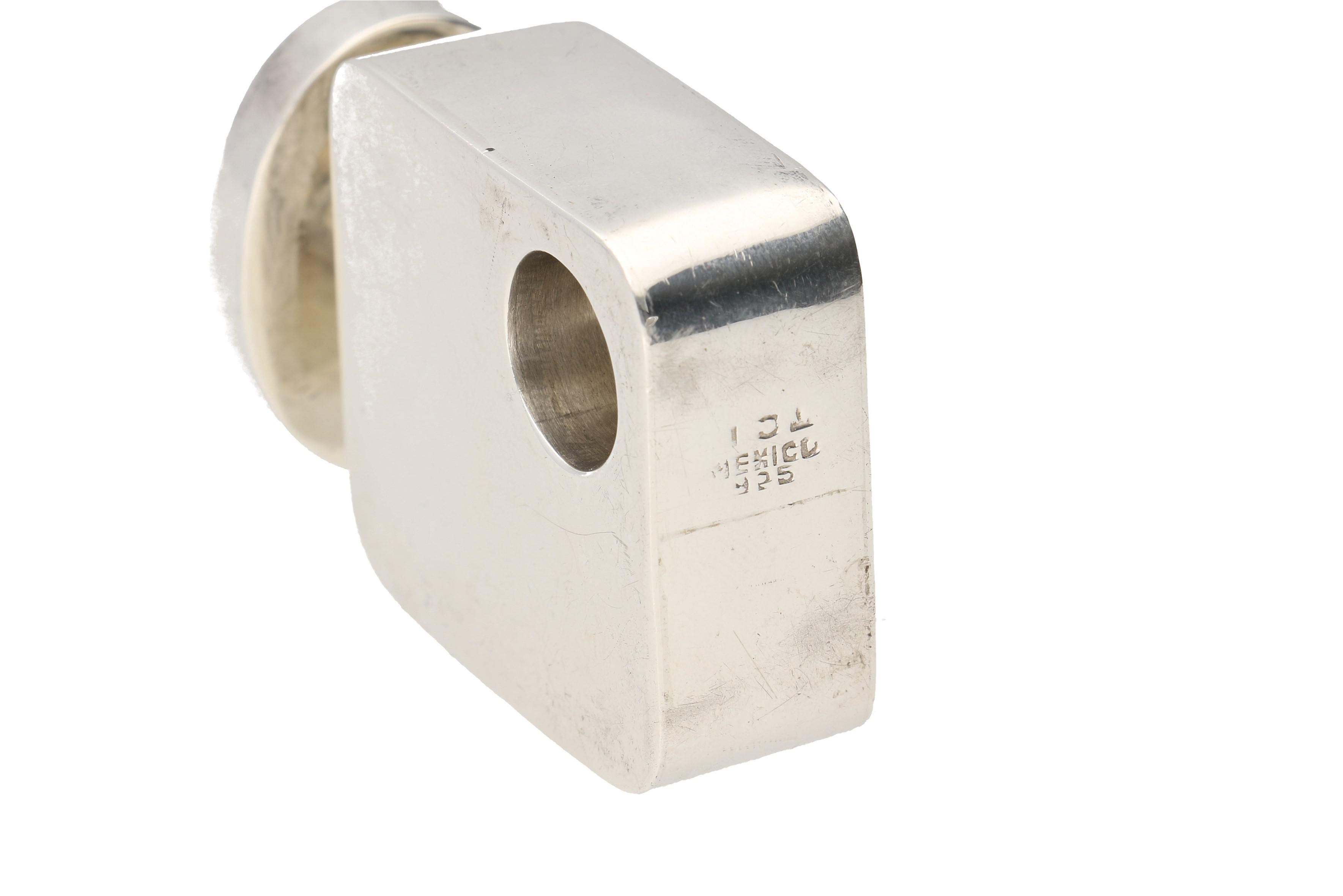 Mexican Sterling Perfume Bottle with Aventurine Accent