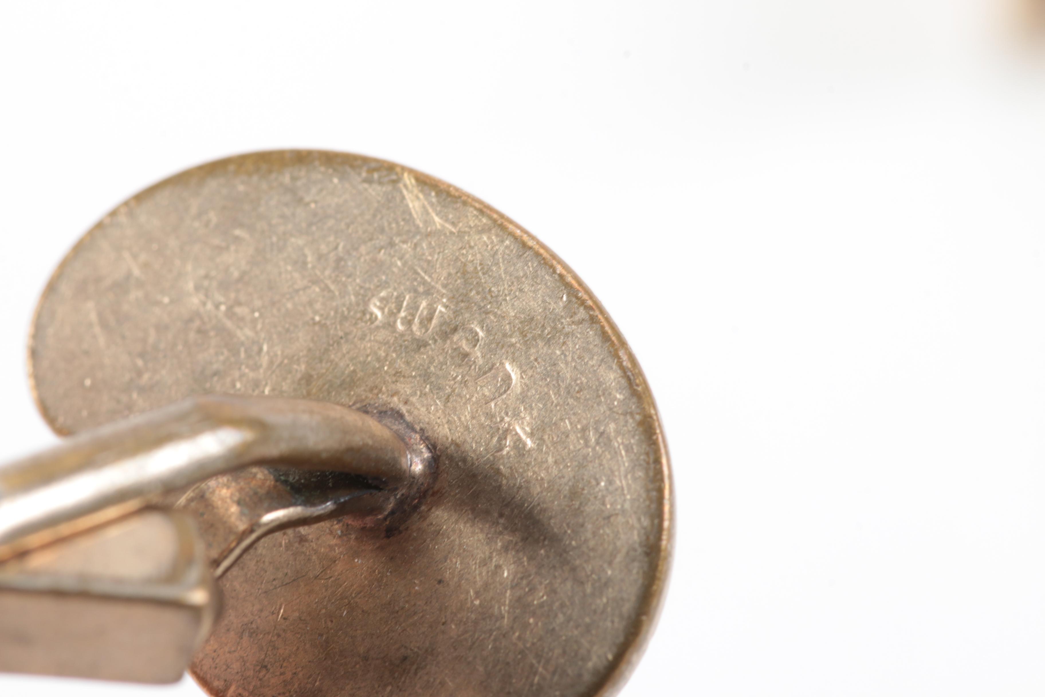 Assorted Cufflinks, Pins, and Tie Clips Including Pieces With Sterling Silver