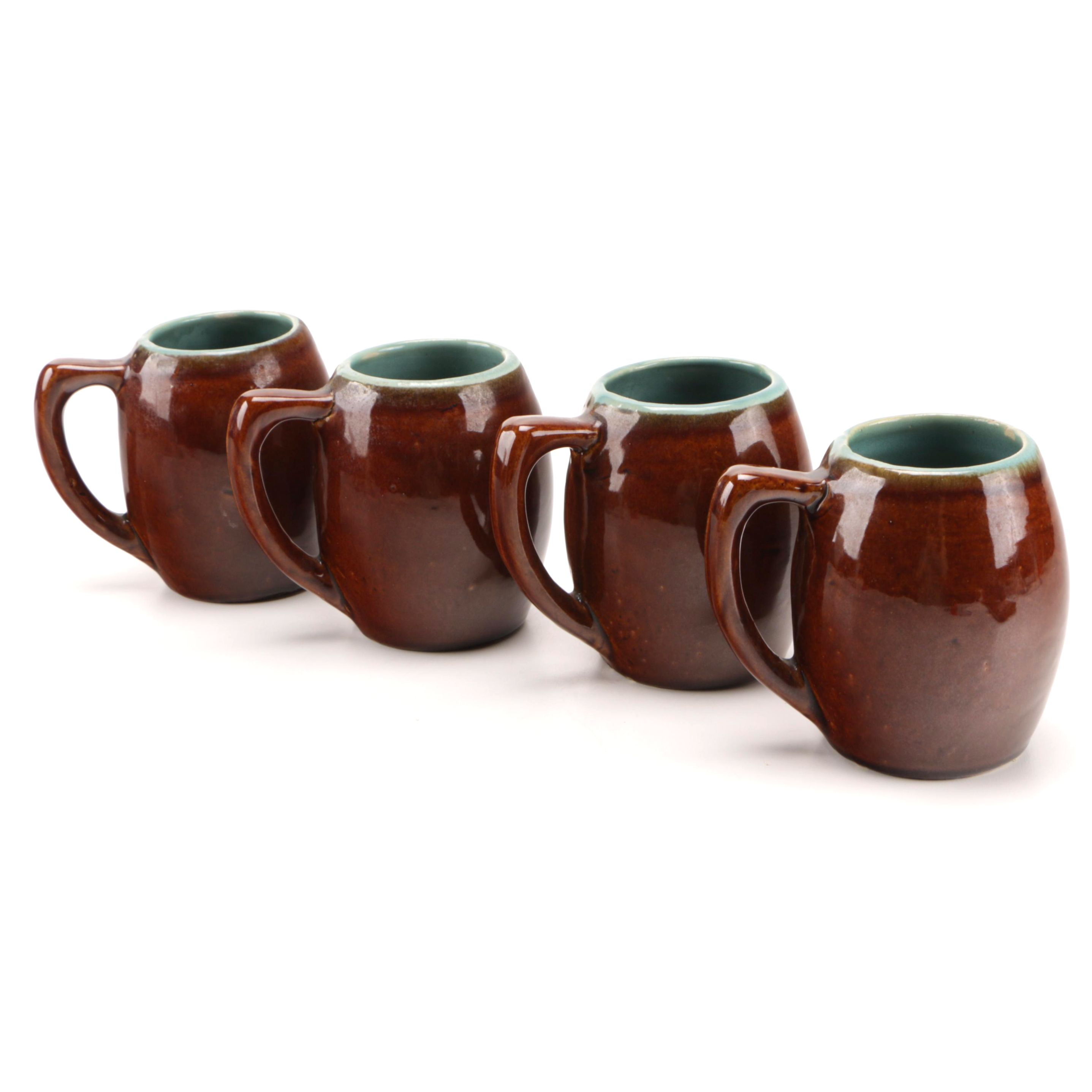 Vintage Glazed Ceramic Mugs