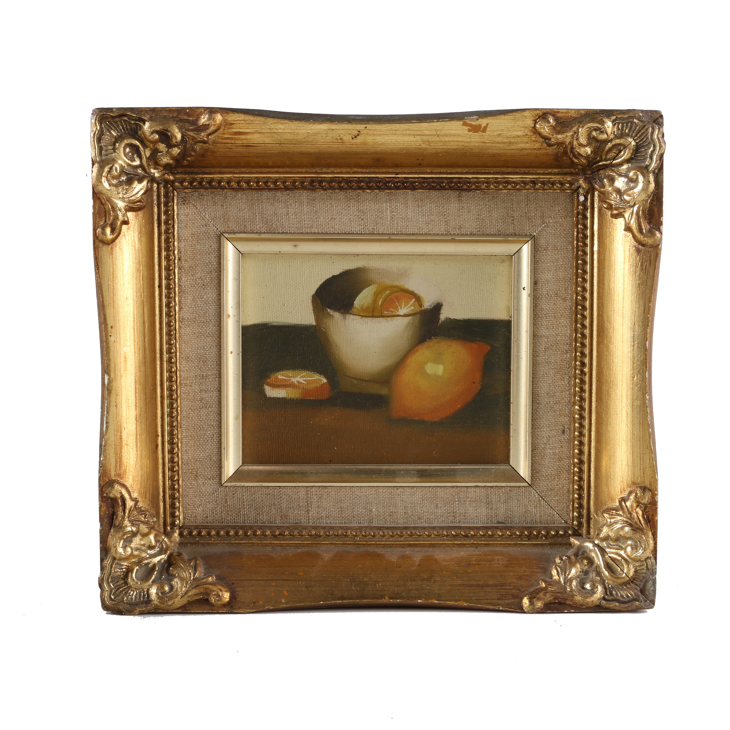 Oil Painting on Canvas Board of Still Life