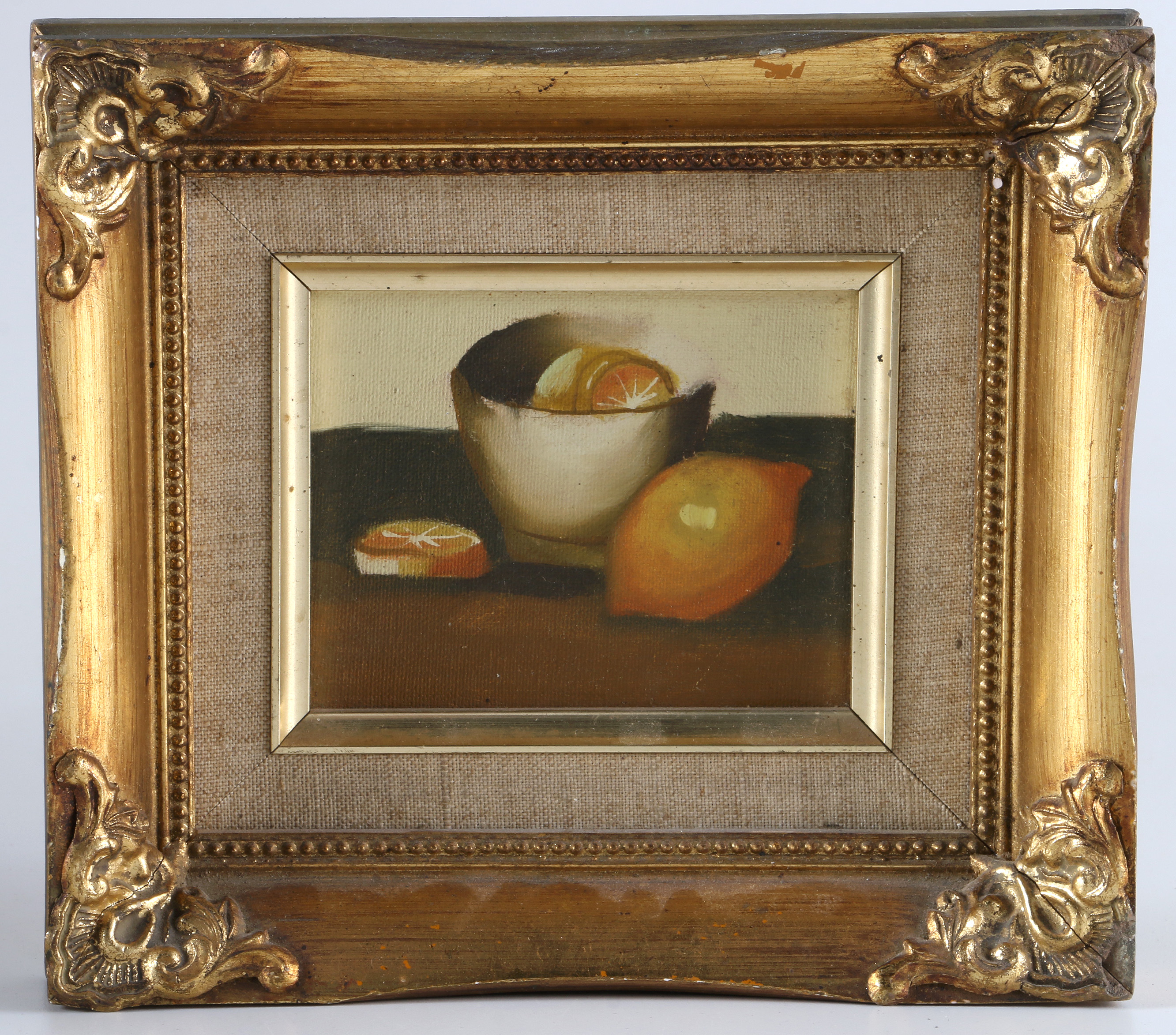 Oil Painting on Canvas Board of Still Life
