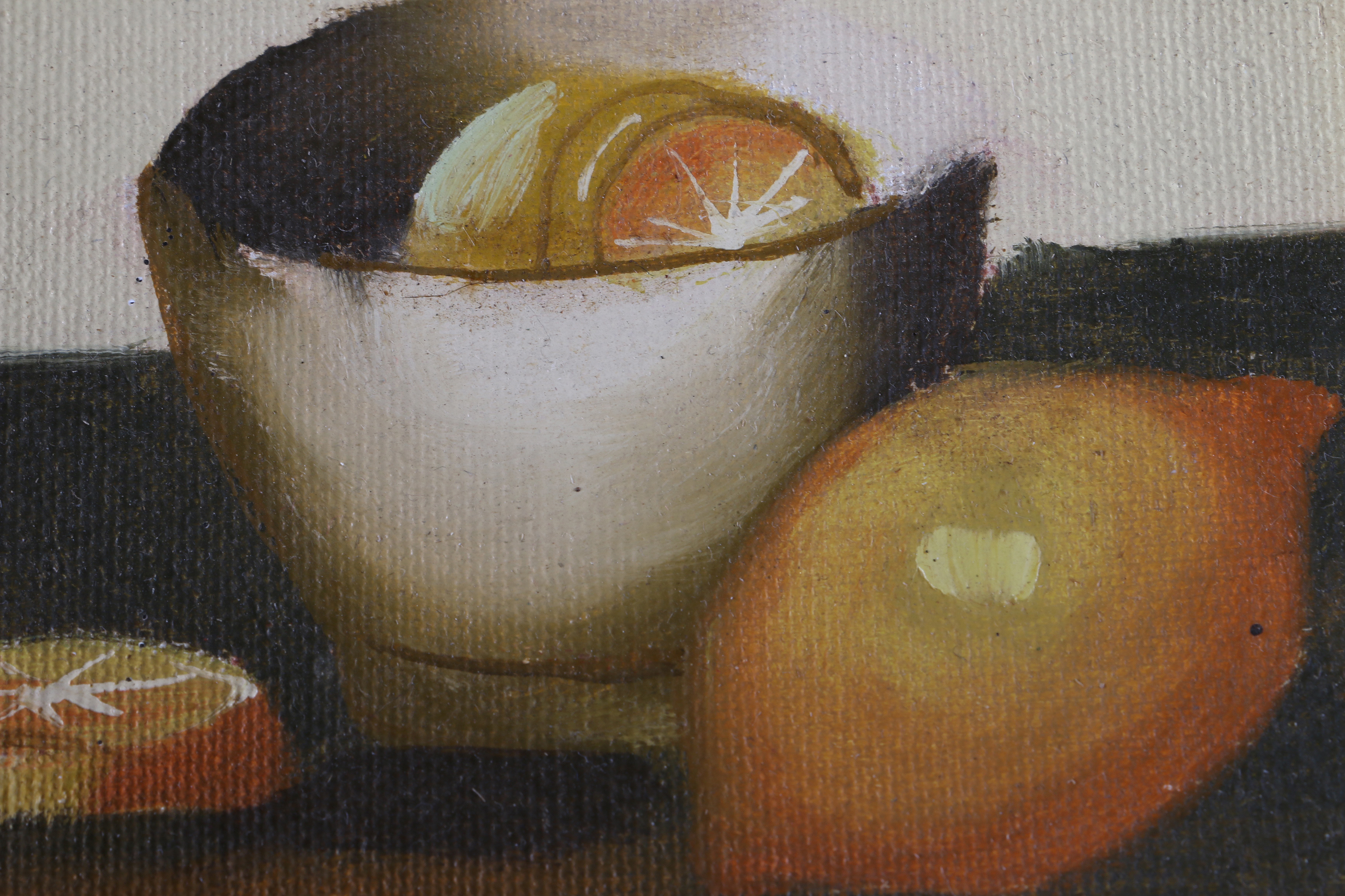 Oil Painting on Canvas Board of Still Life