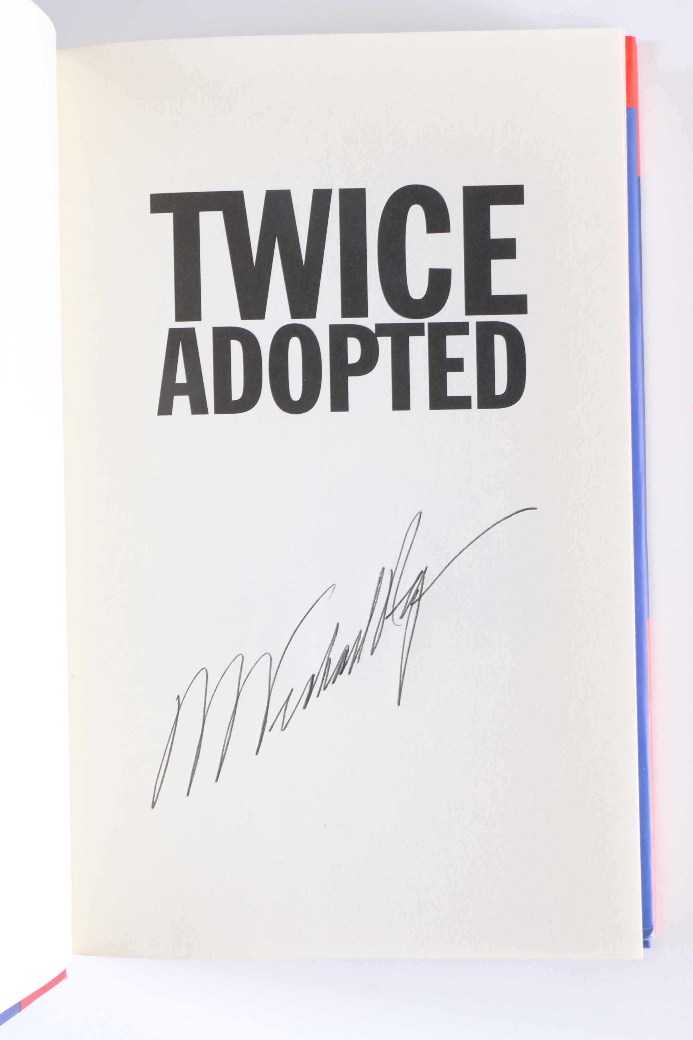 Signed "Twice Adopted" by Michael Reagan