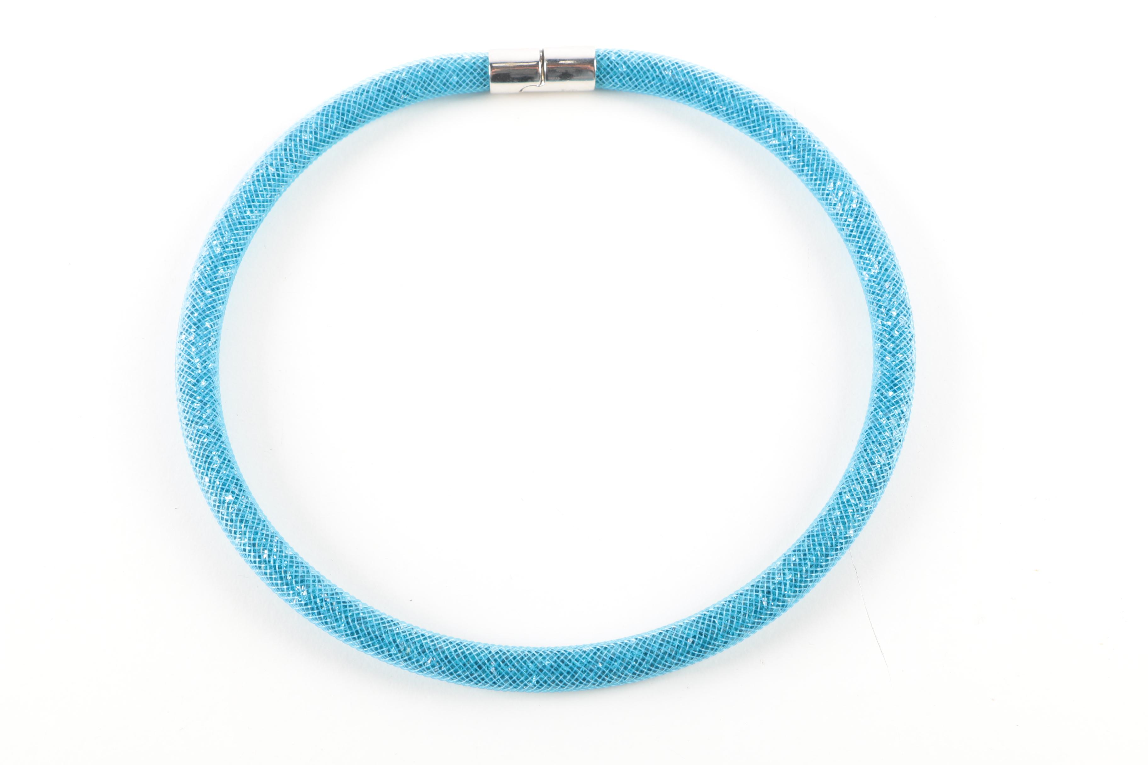 Costume Jewelry Featuring 800 Bracelet and Swarovski Necklace