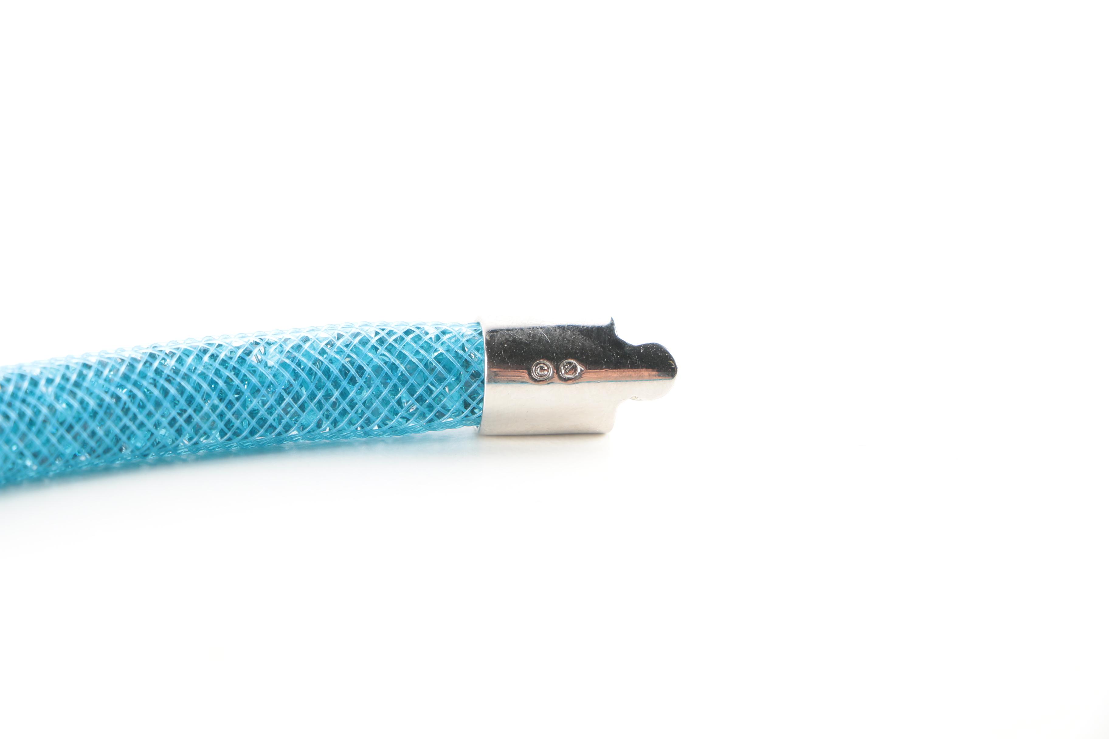 Costume Jewelry Featuring 800 Bracelet and Swarovski Necklace