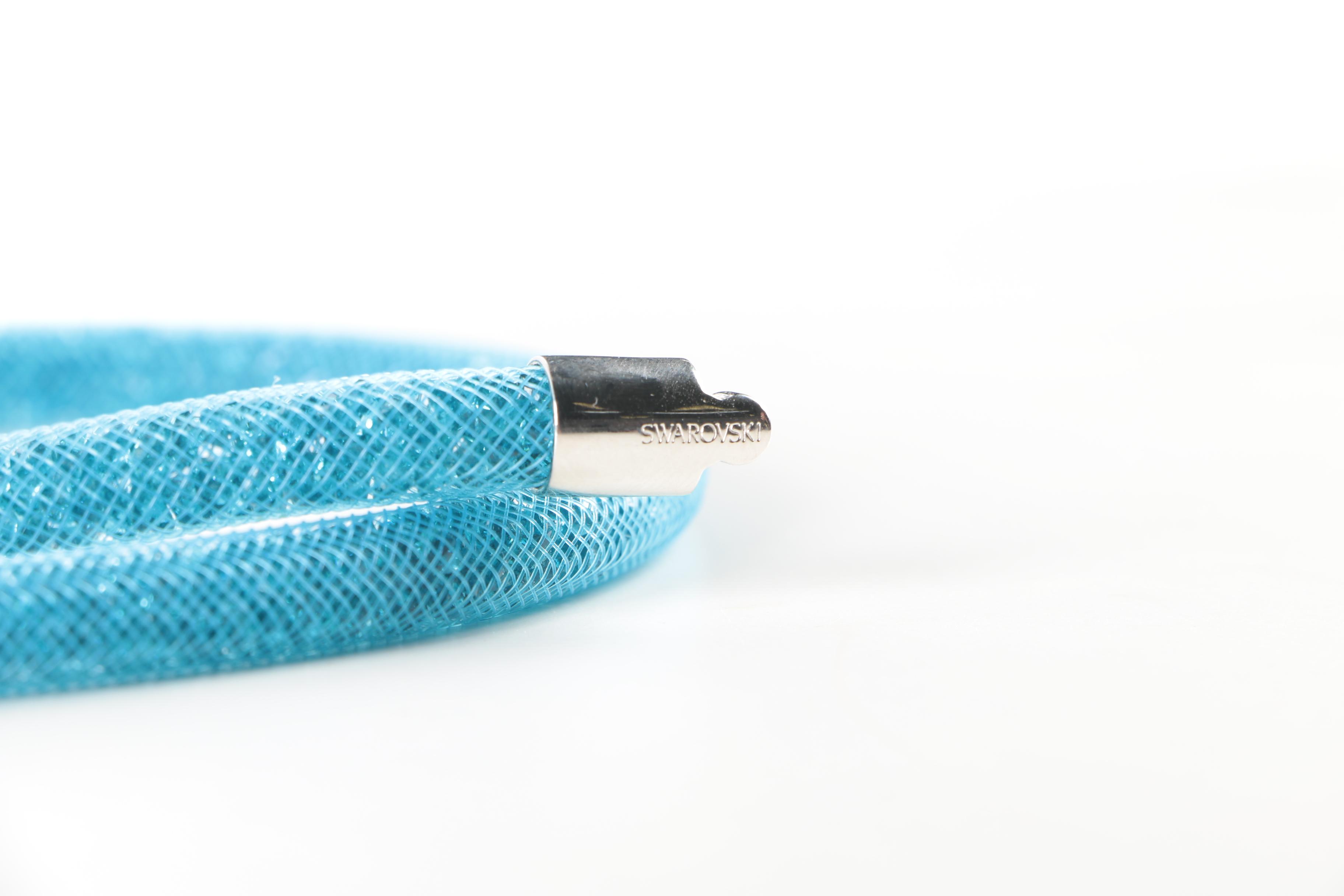 Costume Jewelry Featuring 800 Bracelet and Swarovski Necklace