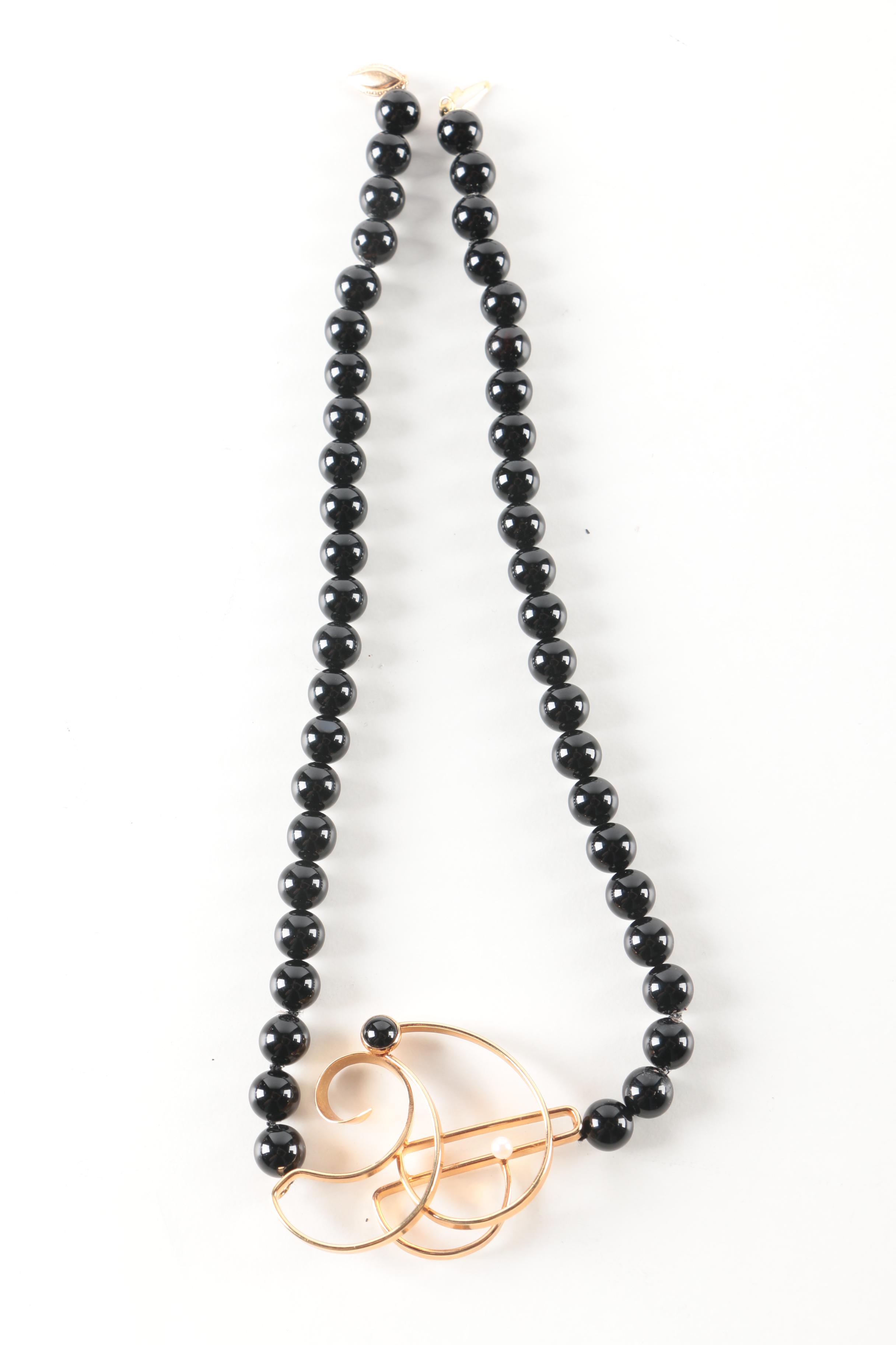 Costume Jewelry Featuring 800 Bracelet and Swarovski Necklace