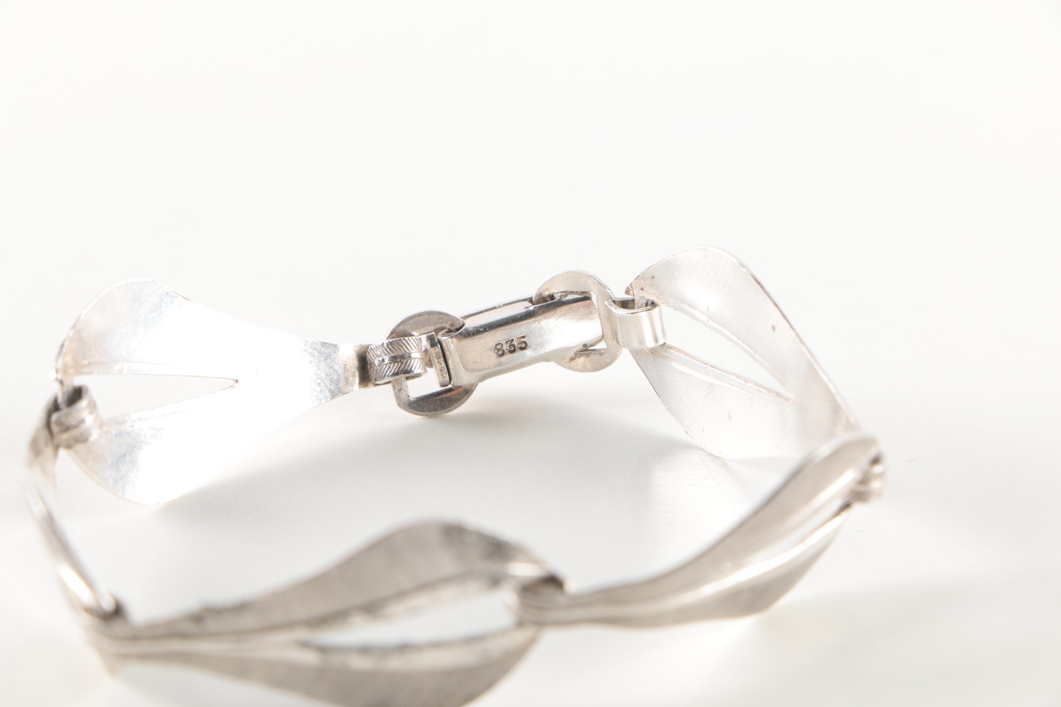 Costume Jewelry Featuring 800 Bracelet and Swarovski Necklace