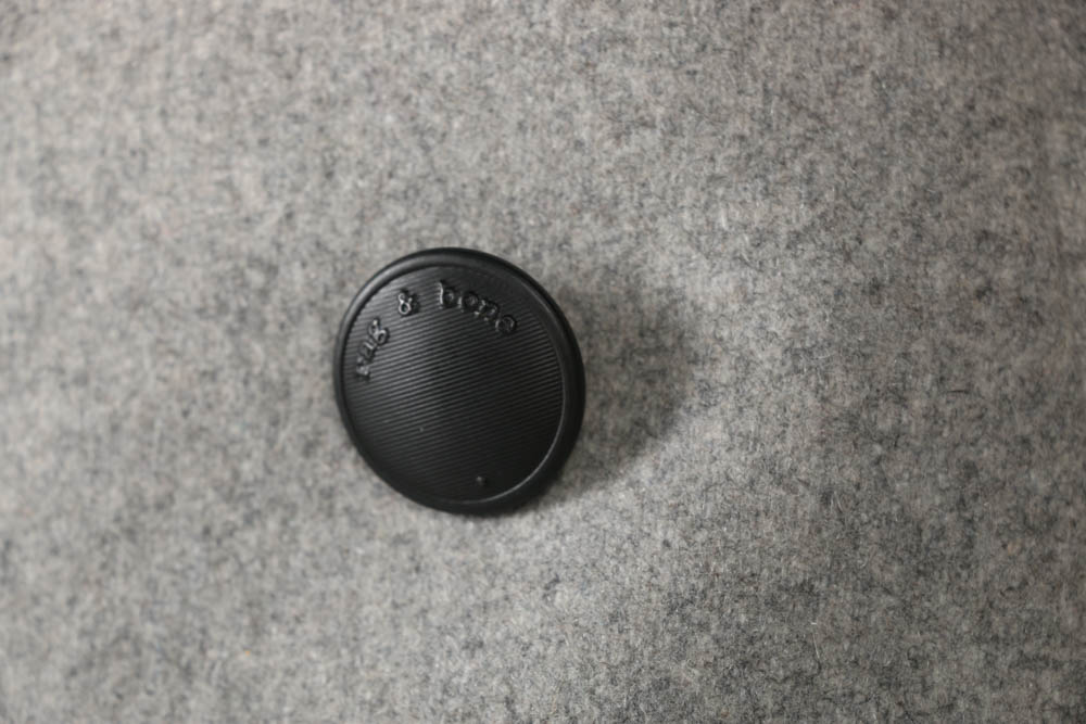 Rag & Bone Long Grey Wool Vest