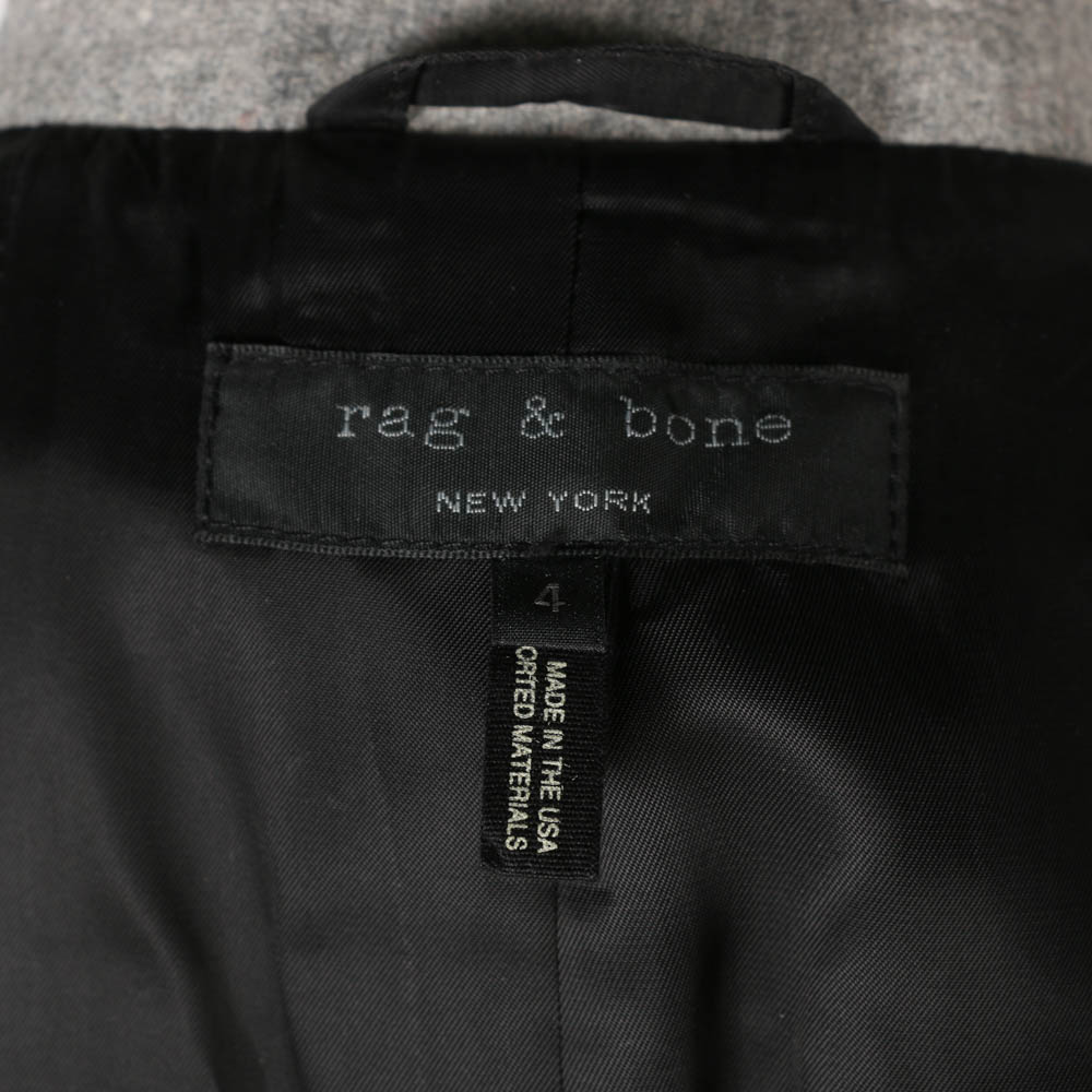 Rag & Bone Long Grey Wool Vest