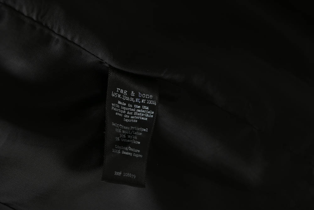 Rag & Bone Long Grey Wool Vest