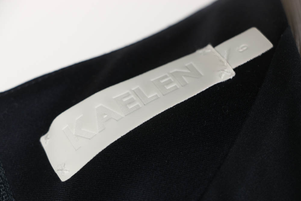 Kaelen Fringe Sheath Dress in Midnight Blue