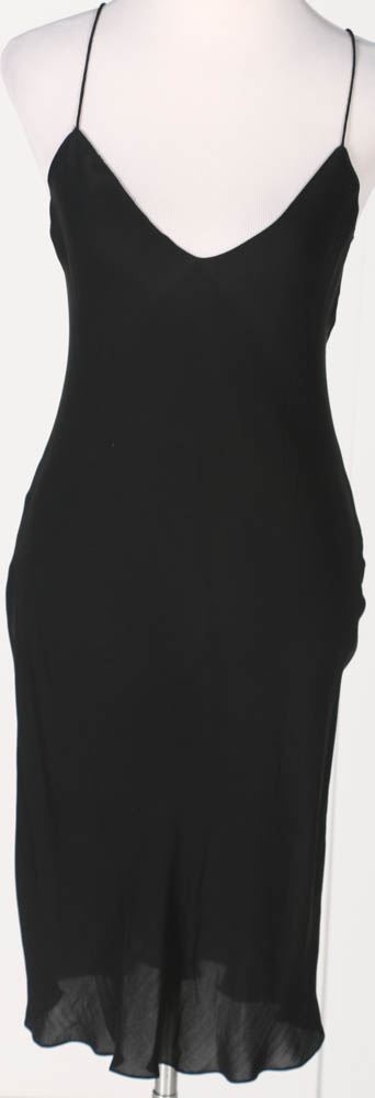 Ralph Lauren Black Floral Silk Dress