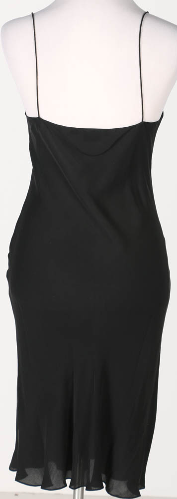 Ralph Lauren Black Floral Silk Dress