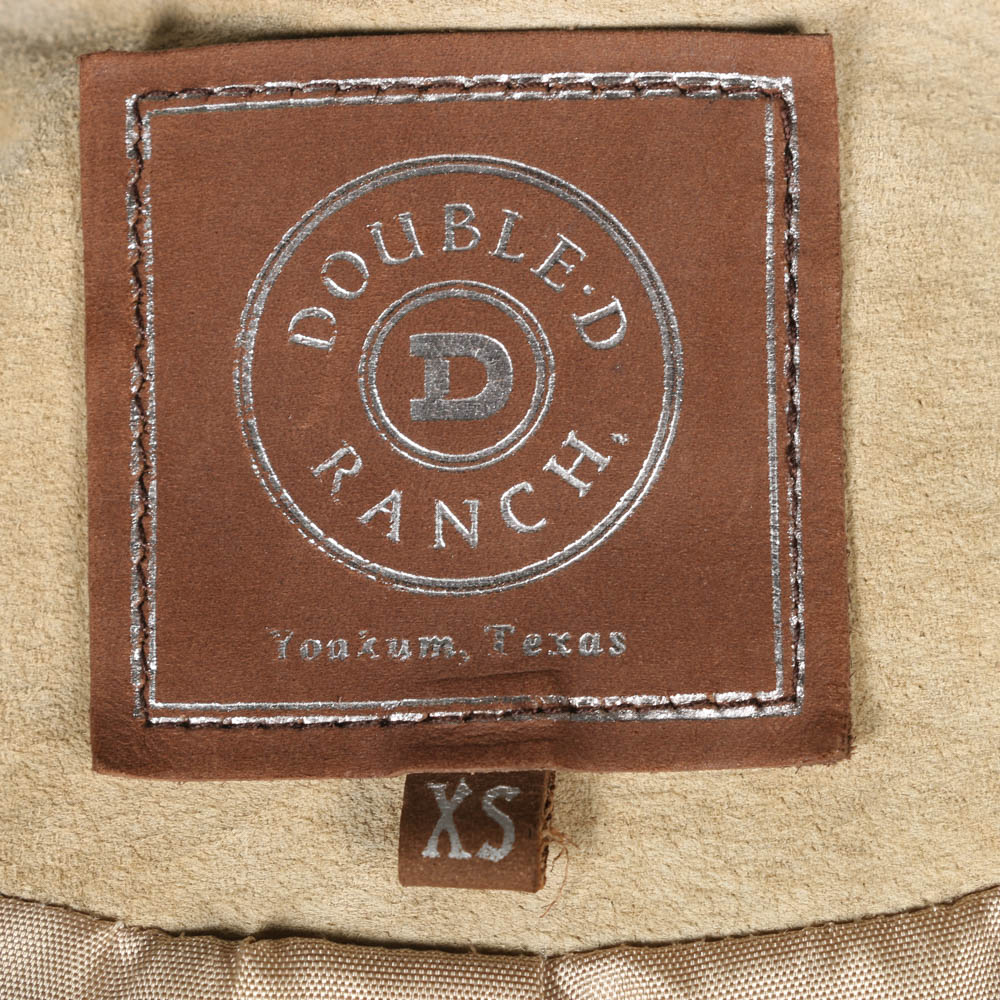 Double D Ranch Fringed, Beaded Suede Jacket