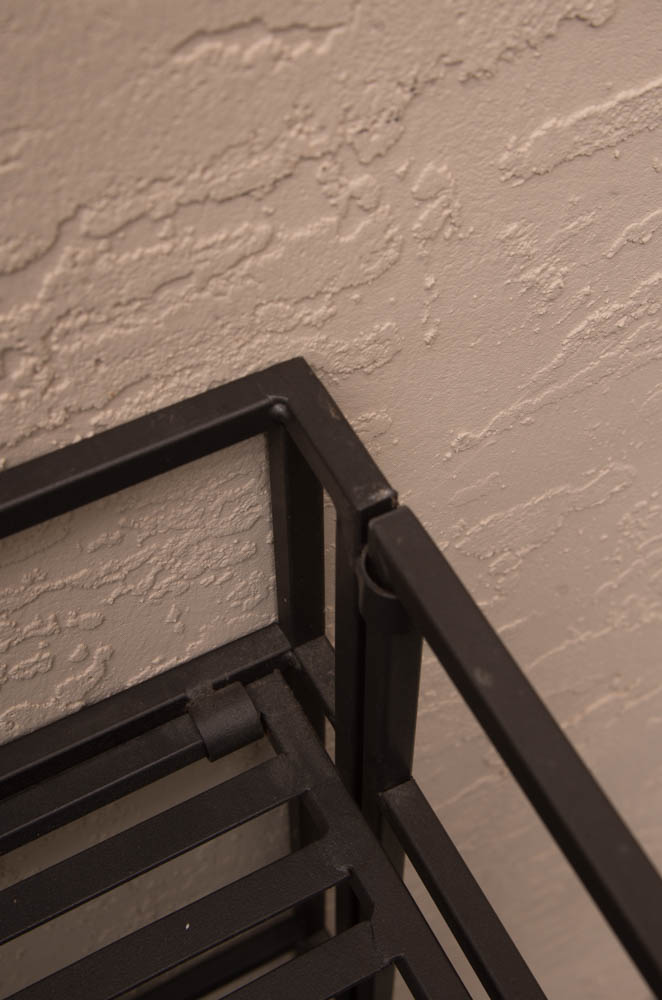 Three Folding Metal Shelves