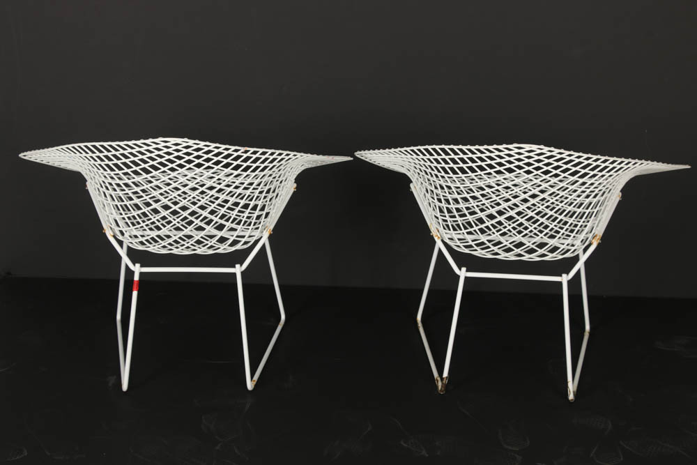 Pair of "Diamond" Lounge Chairs by Bertoia for Knoll