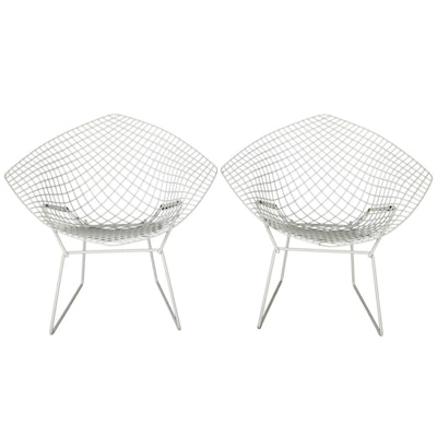 Pair of "Diamond" Lounge Chairs by Bertoia for Knoll Pair of "Diamond" Lounge Chairs by Bertoia for Knoll