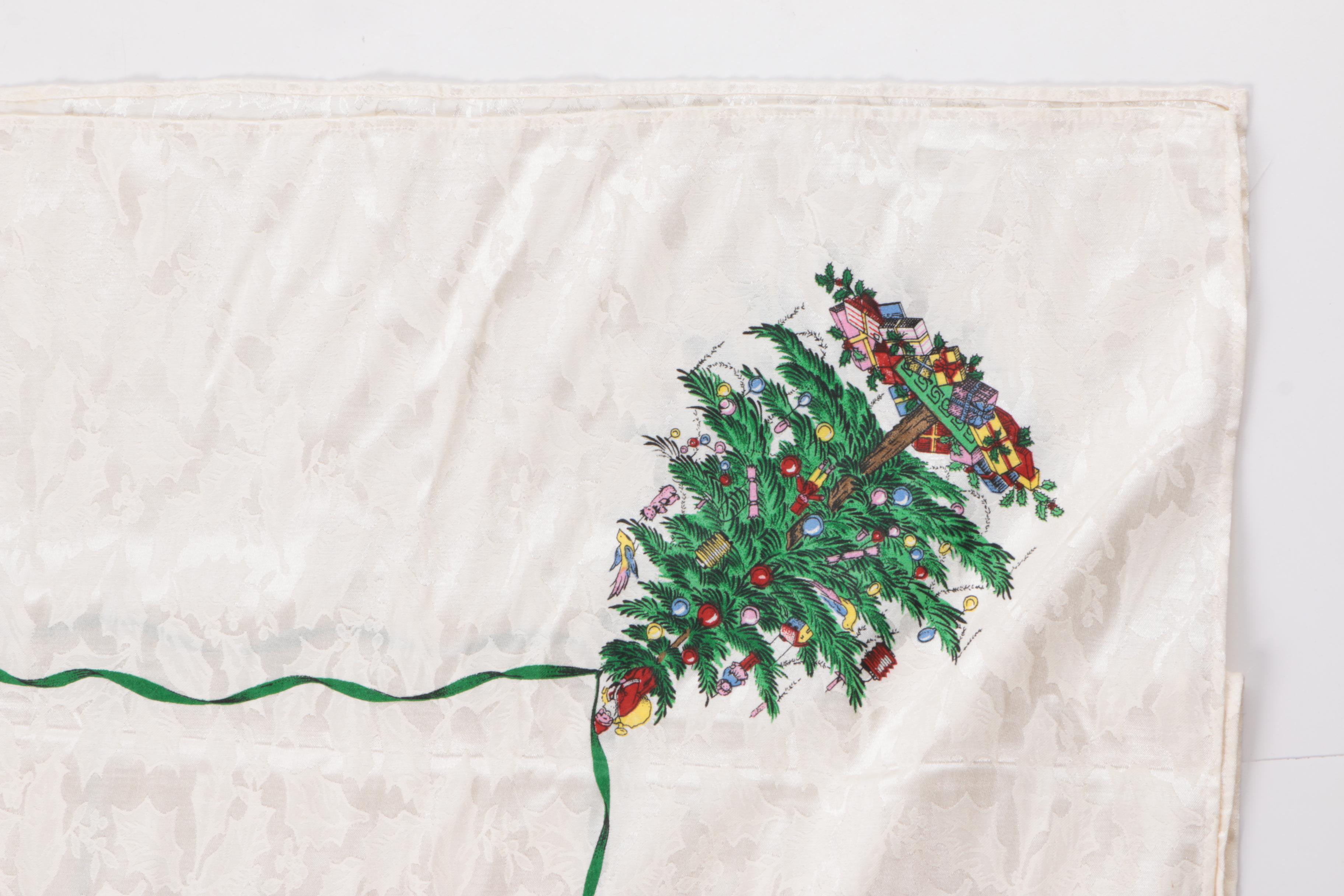 Christmas Themed Table Linens