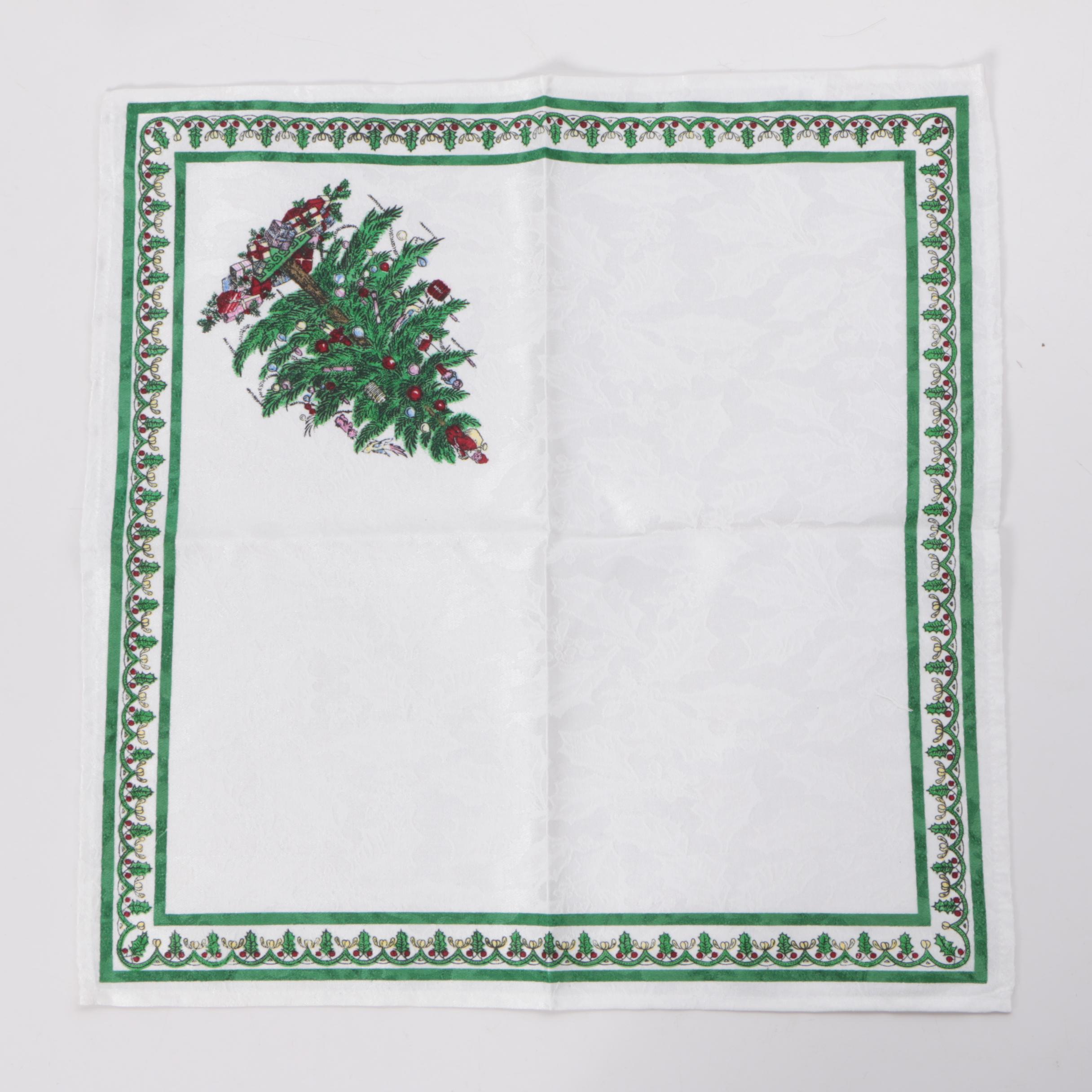 Christmas Themed Table Linens