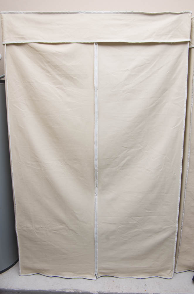 InterMetro Clothes Rack With Canvas Cover