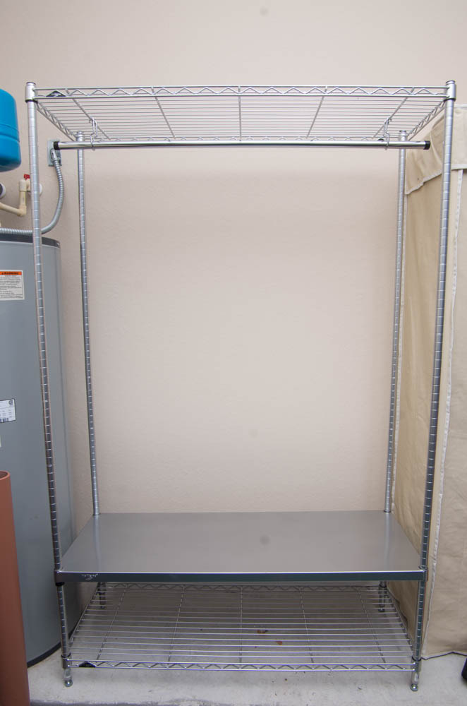 InterMetro Clothes Rack With Canvas Cover