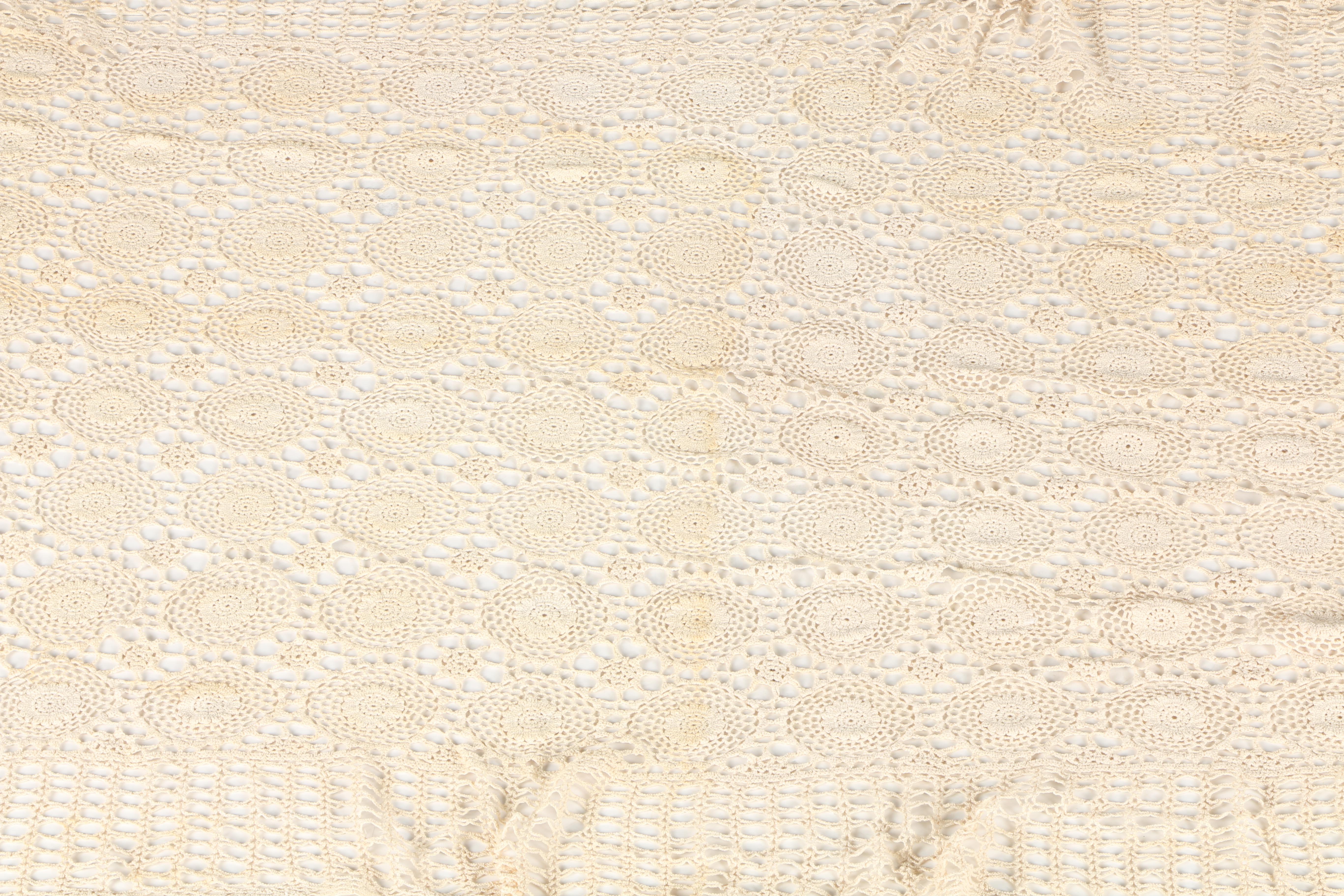 Crocheted Tablecloth and Doily