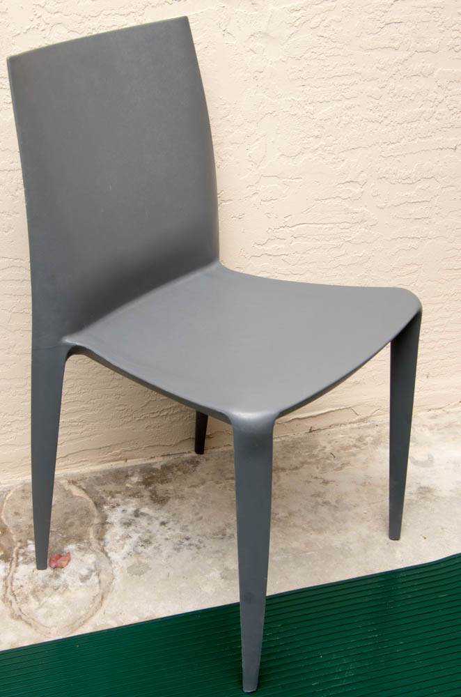Six Bellini Style Plastic Chairs