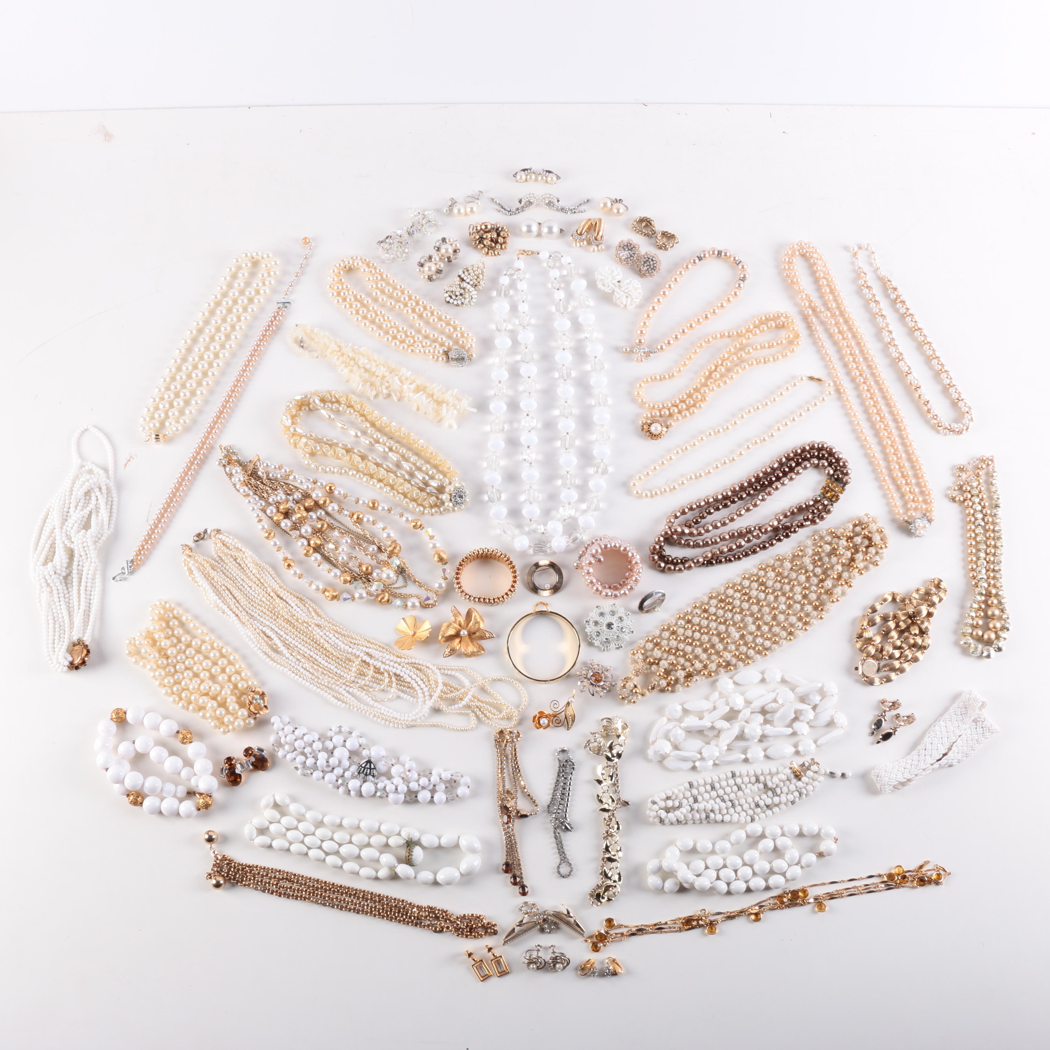 Vintage Faux Pearl Jewelry