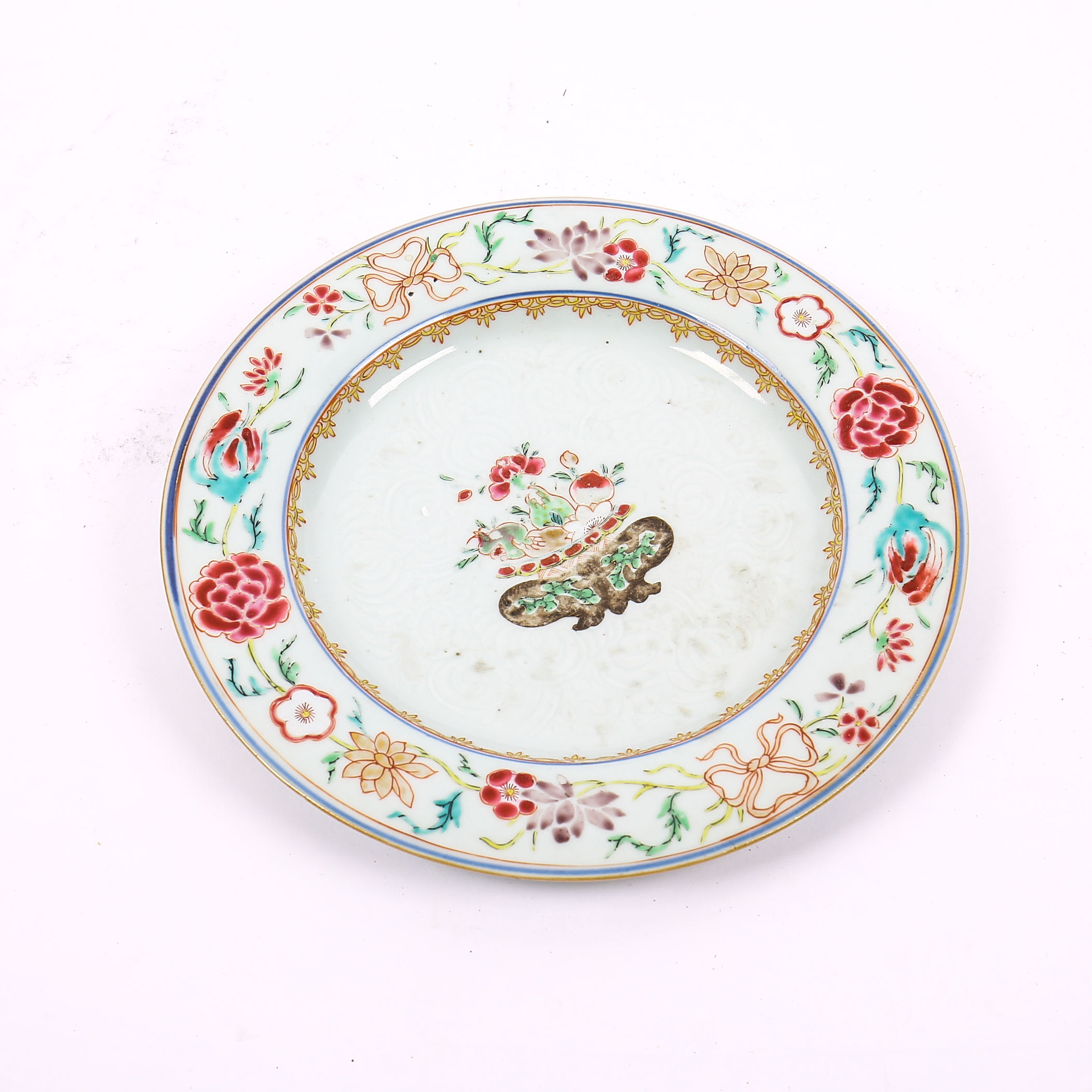 Chinese Export Ware Hand-Painted Plate