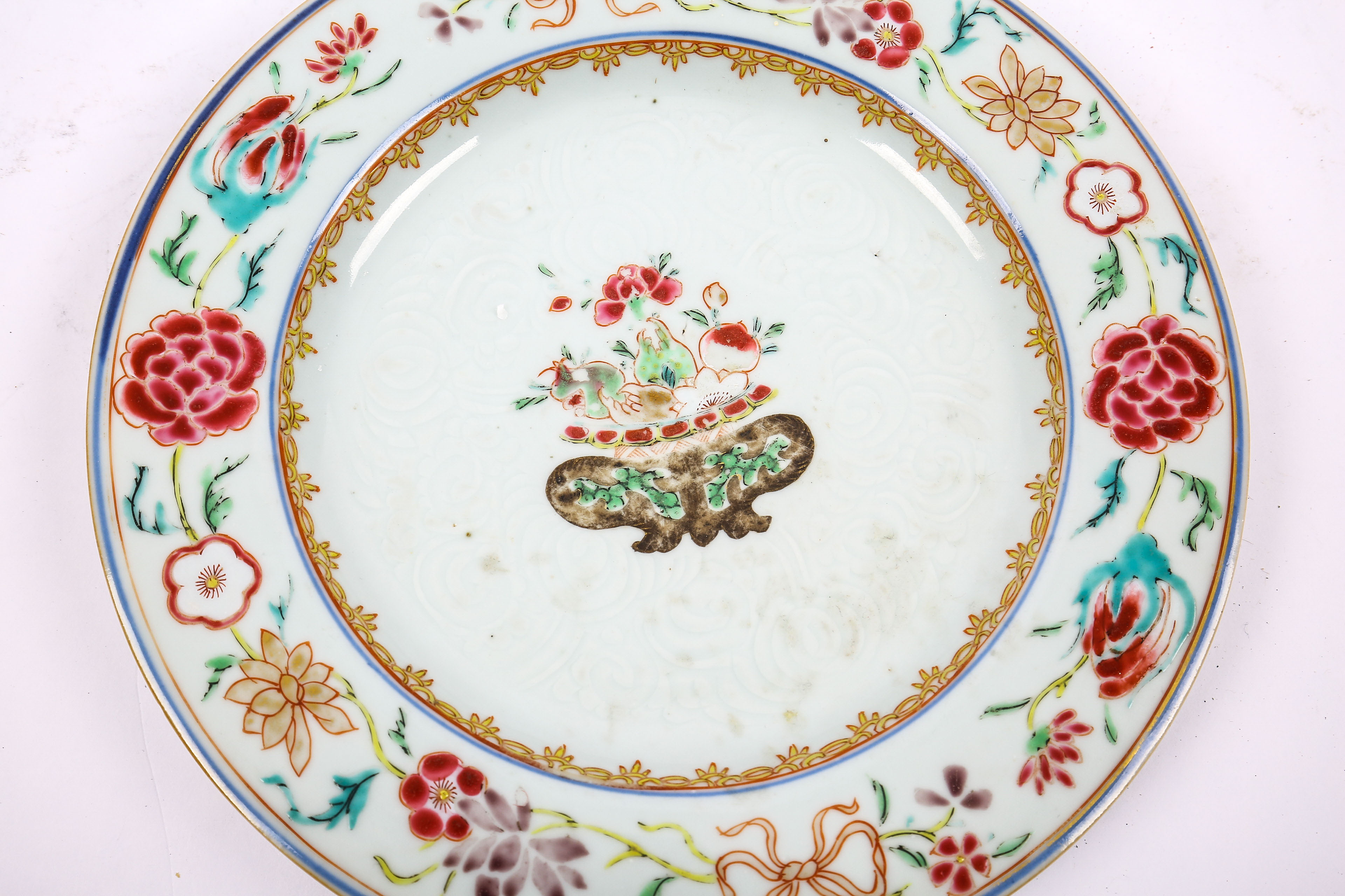 Chinese Export Ware Hand-Painted Plate