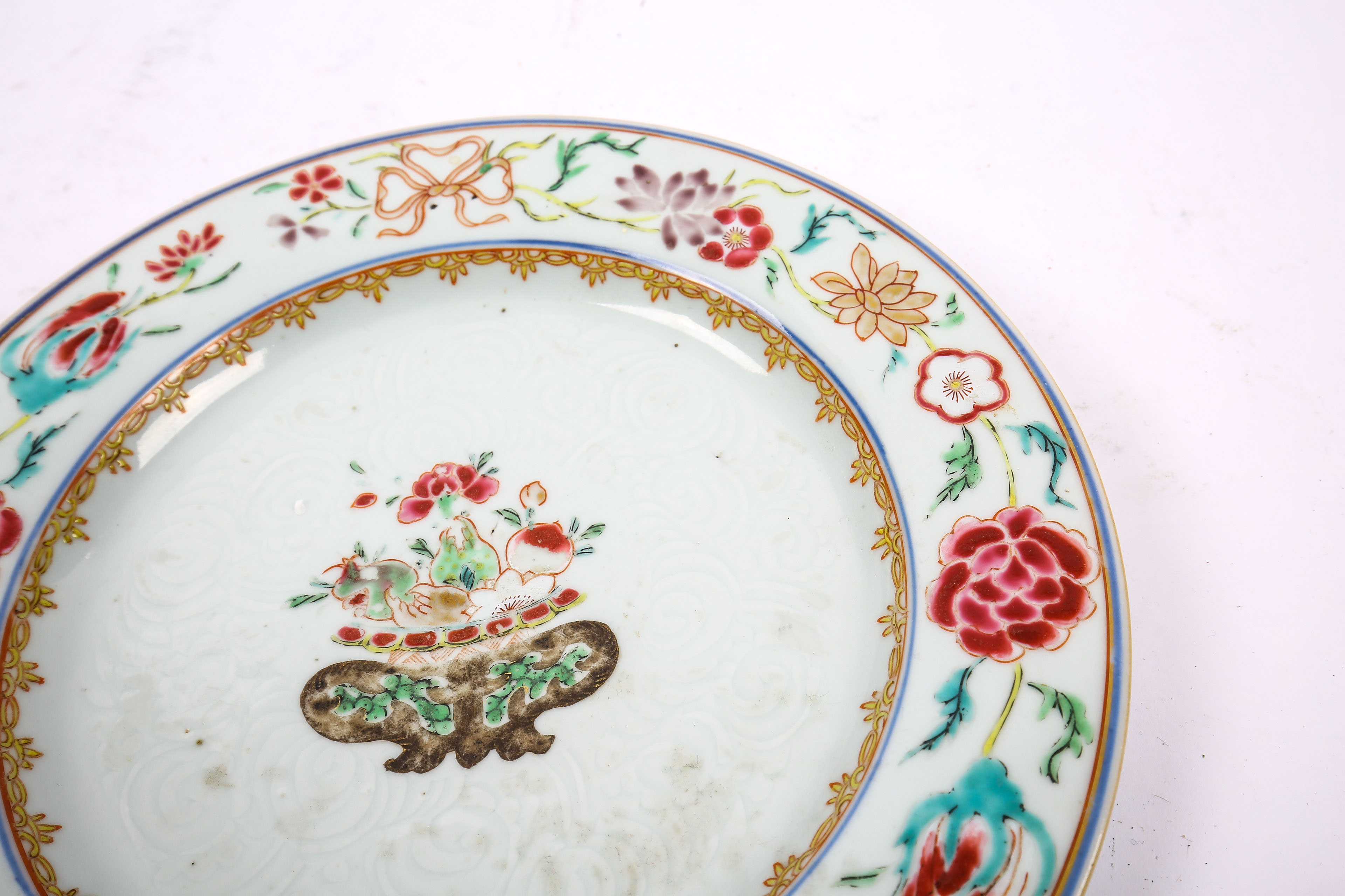 Chinese Export Ware Hand-Painted Plate