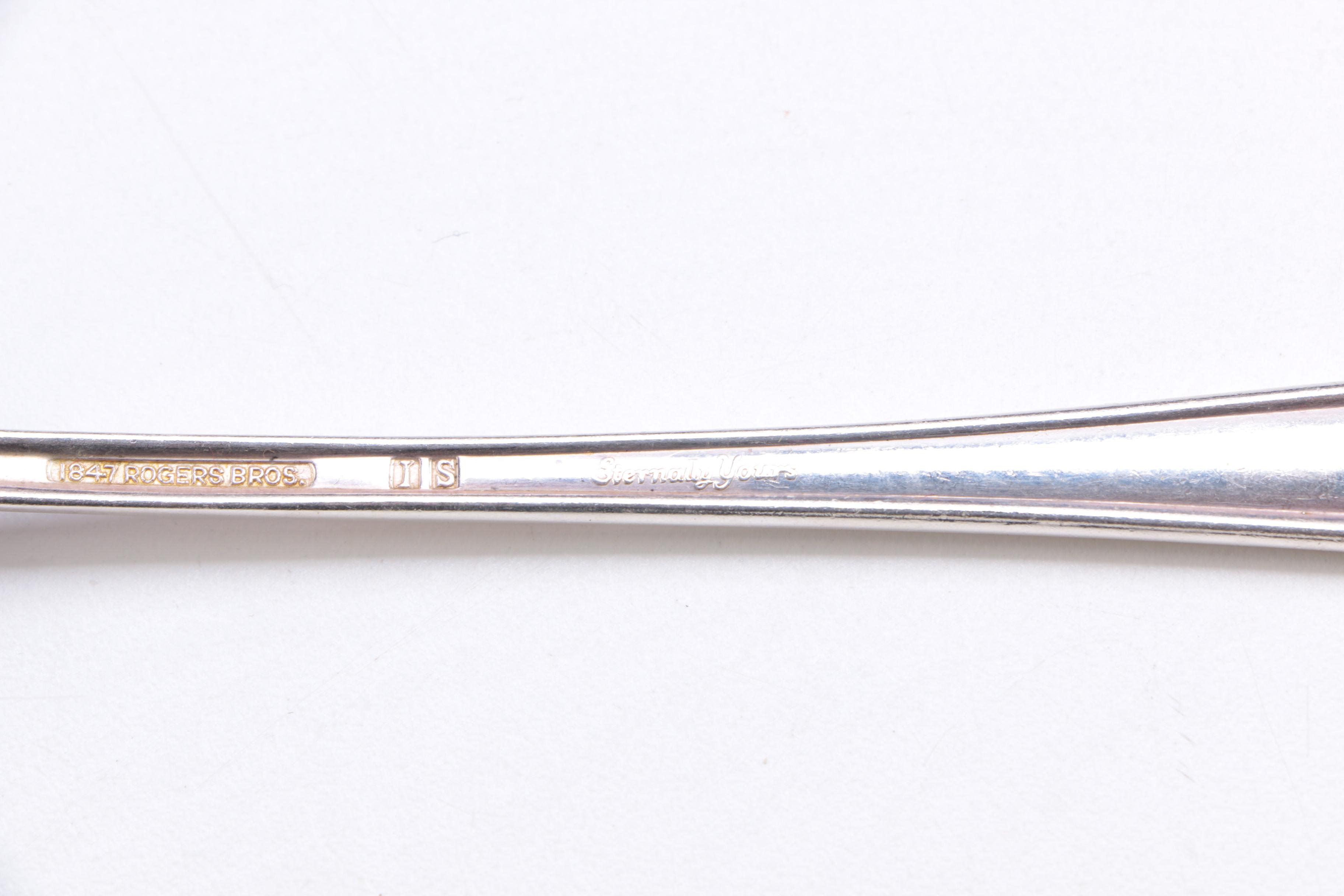 1847 Rogers Bros. "Eternally Yours" Silver Plate Flatware Set
