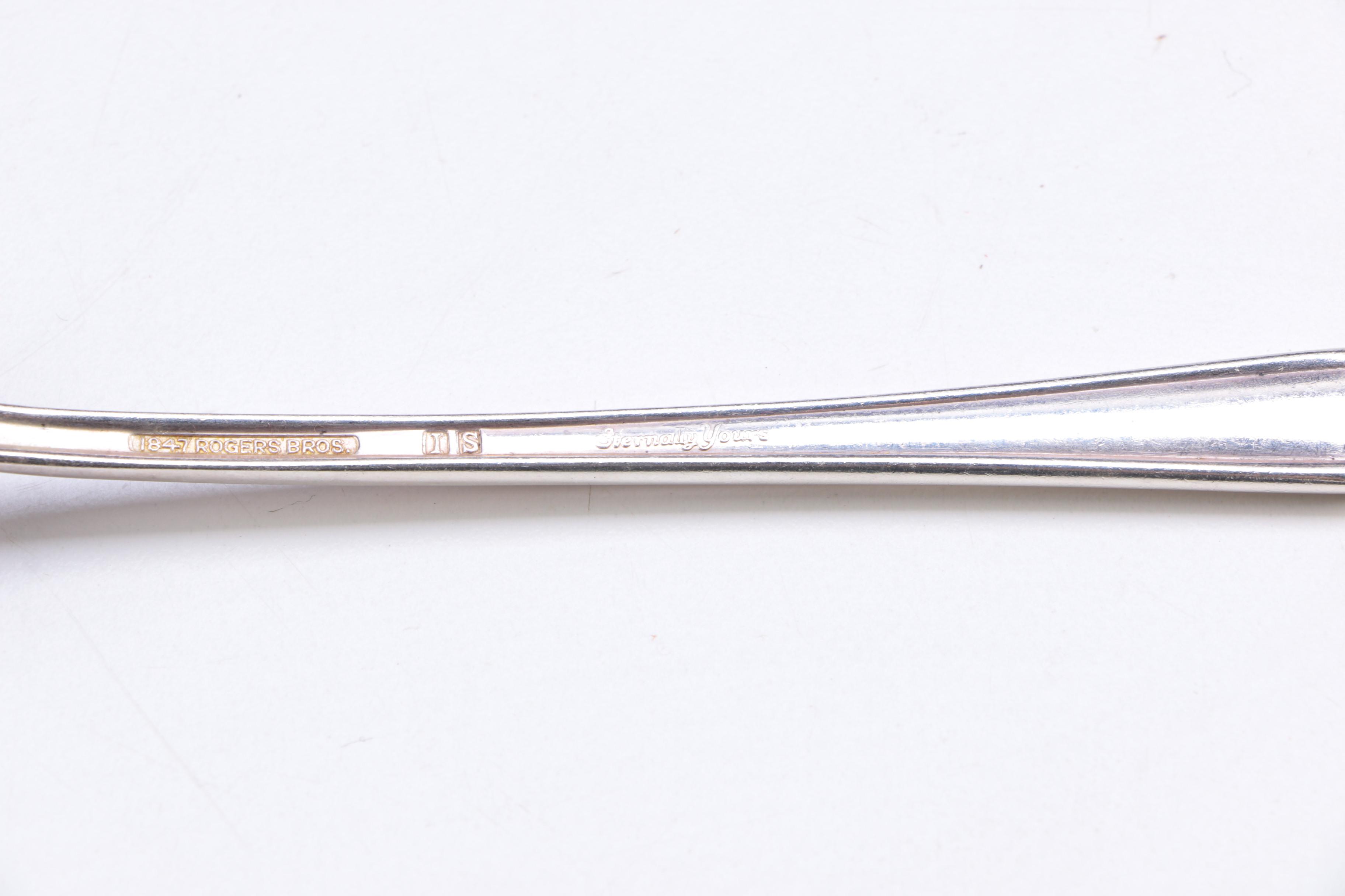 1847 Rogers Bros. "Eternally Yours" Silver Plate Flatware Set